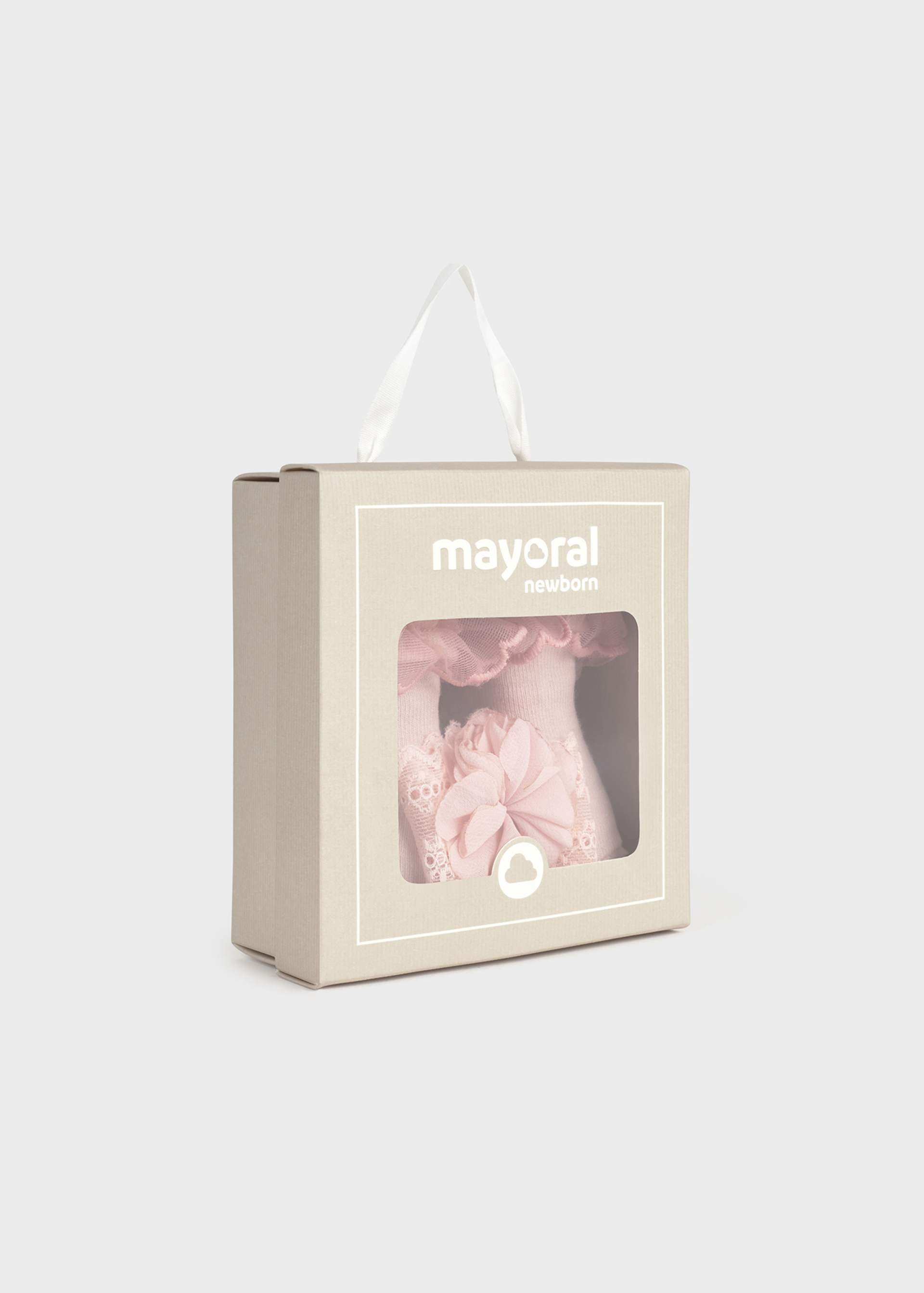 Newborn girl socks and headband set Newborn girl socks and headband set