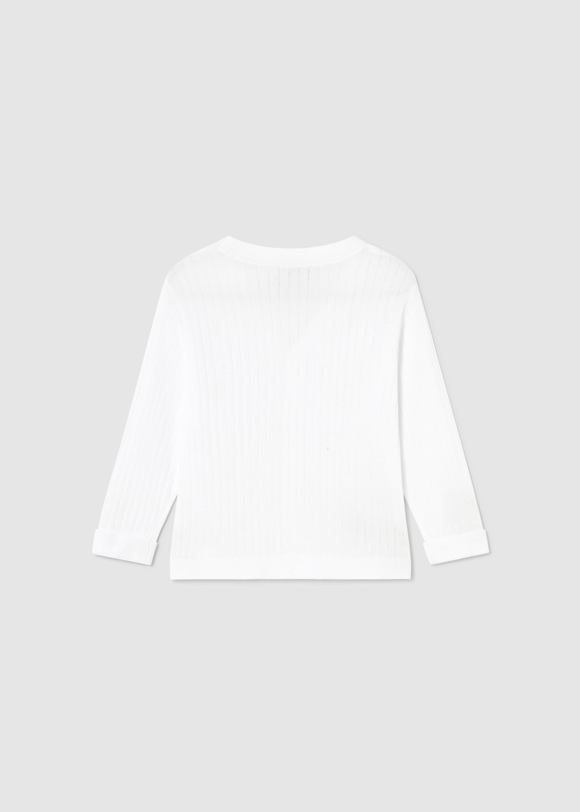 Cárdigan tricot estructura bebé Cárdigan tricot estructura bebé