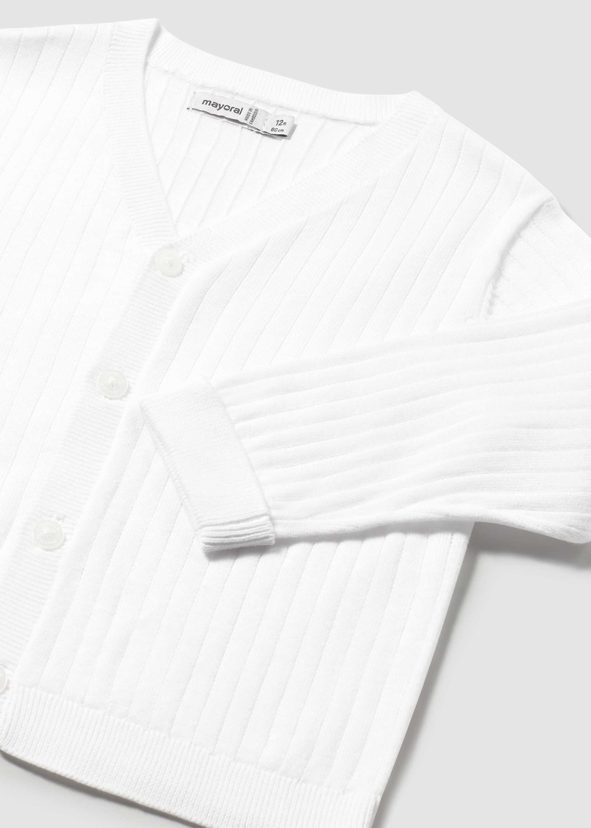 Cárdigan tricot estructura bebé Cárdigan tricot estructura bebé