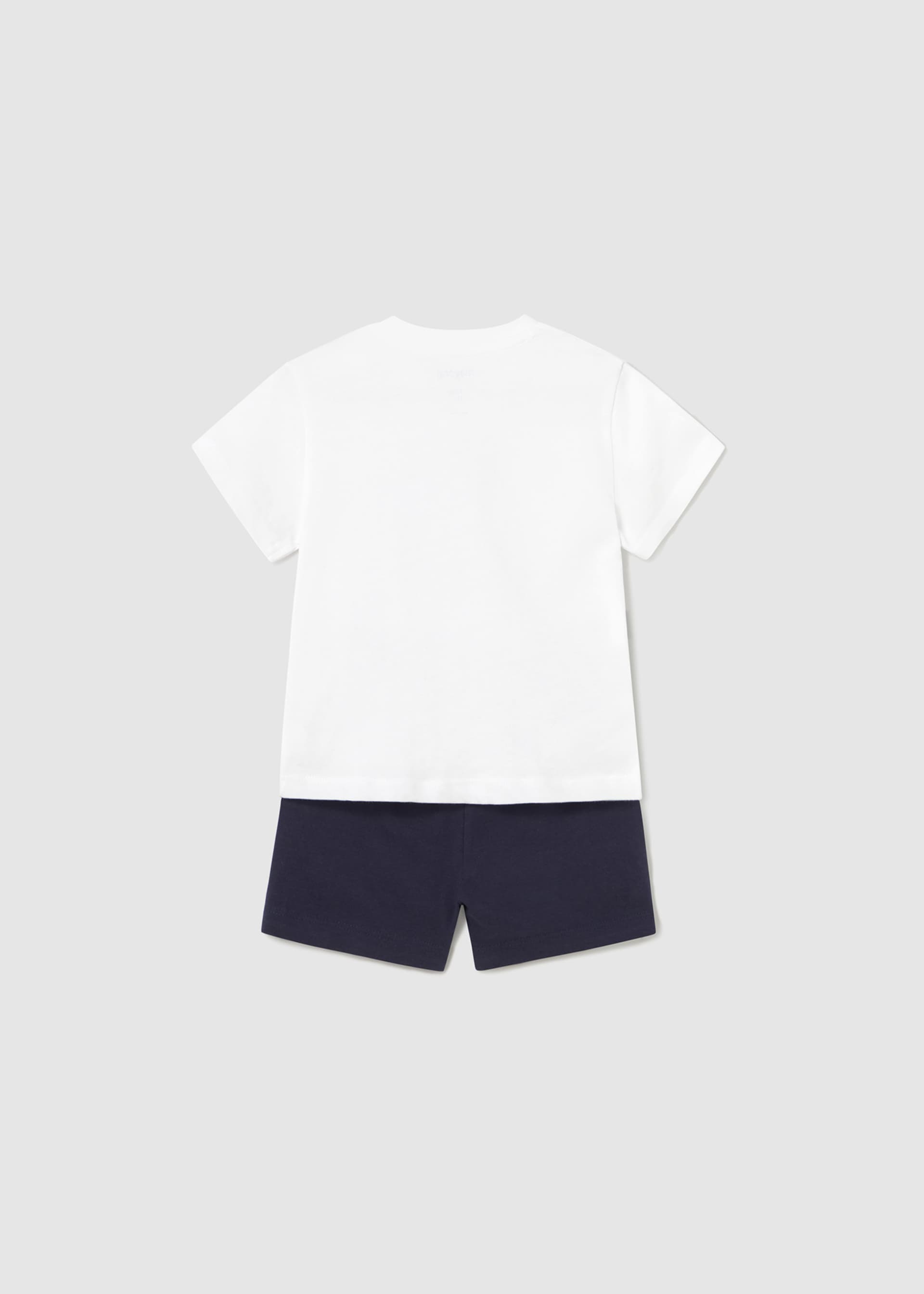 Conjunto bermuda y camiseta fondo marino bebé Conjunto bermuda y camiseta fondo marino bebé