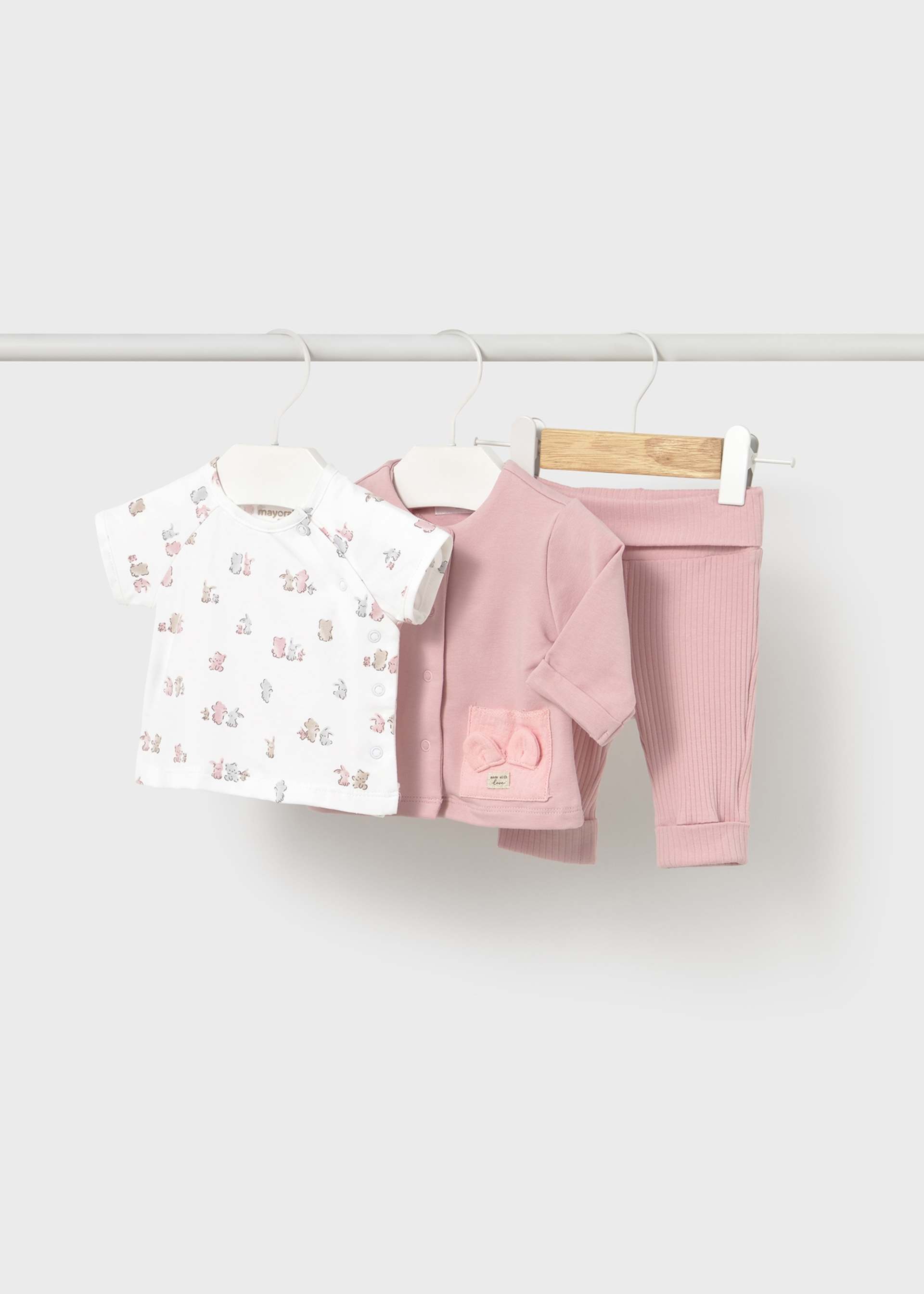 Newborn girl print tracksuit set Newborn girl print tracksuit set