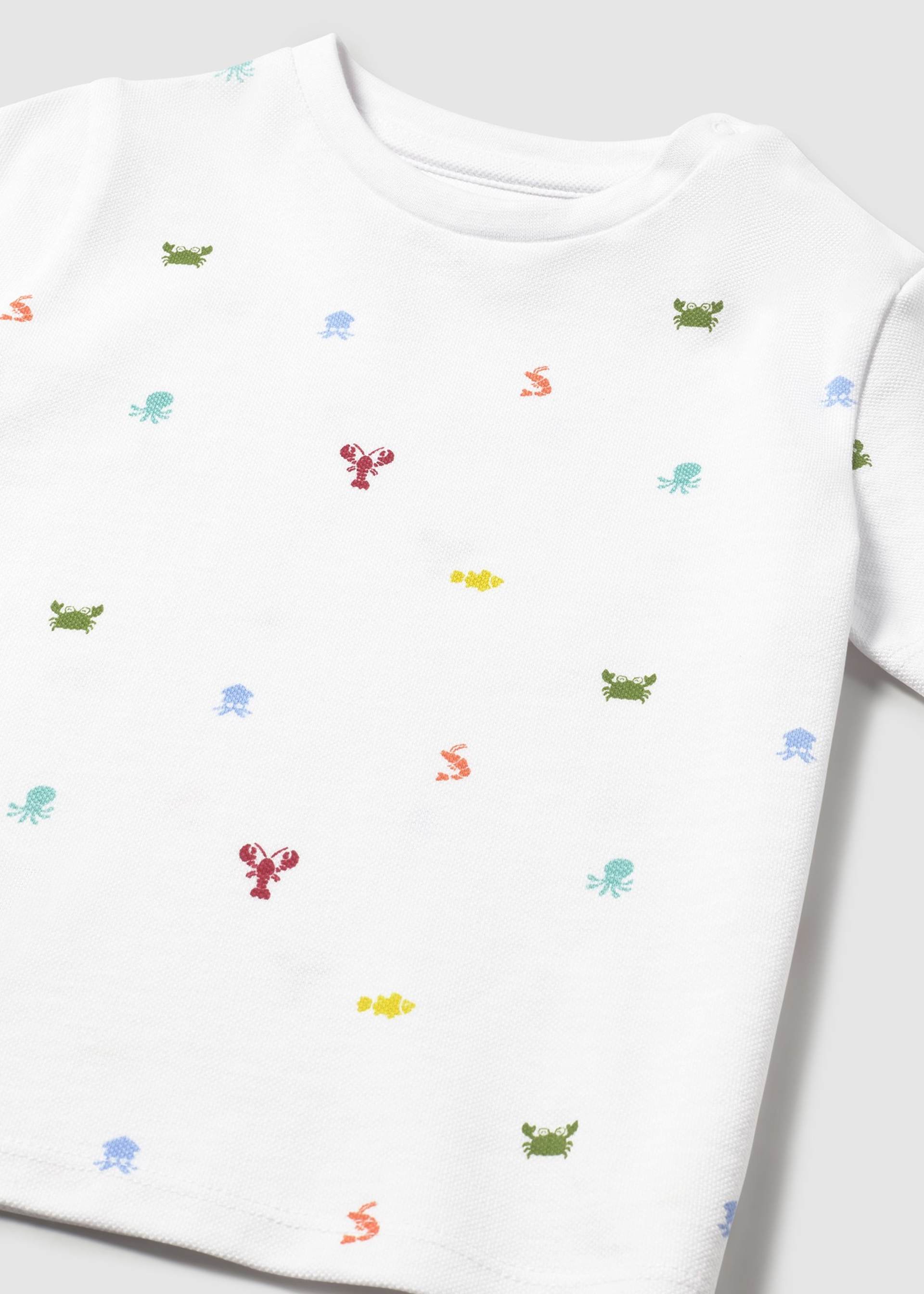 Baby pique print T-shirt