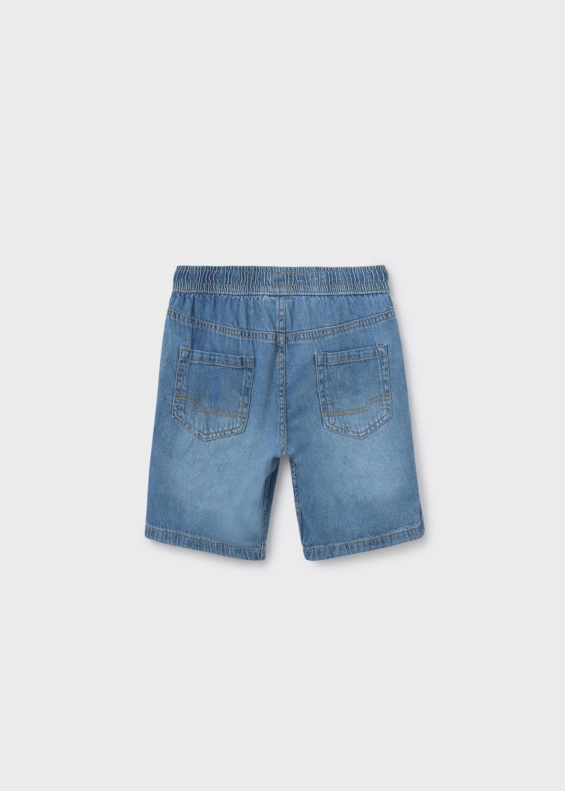 Bermuda jeans effetto strappato ragazzo