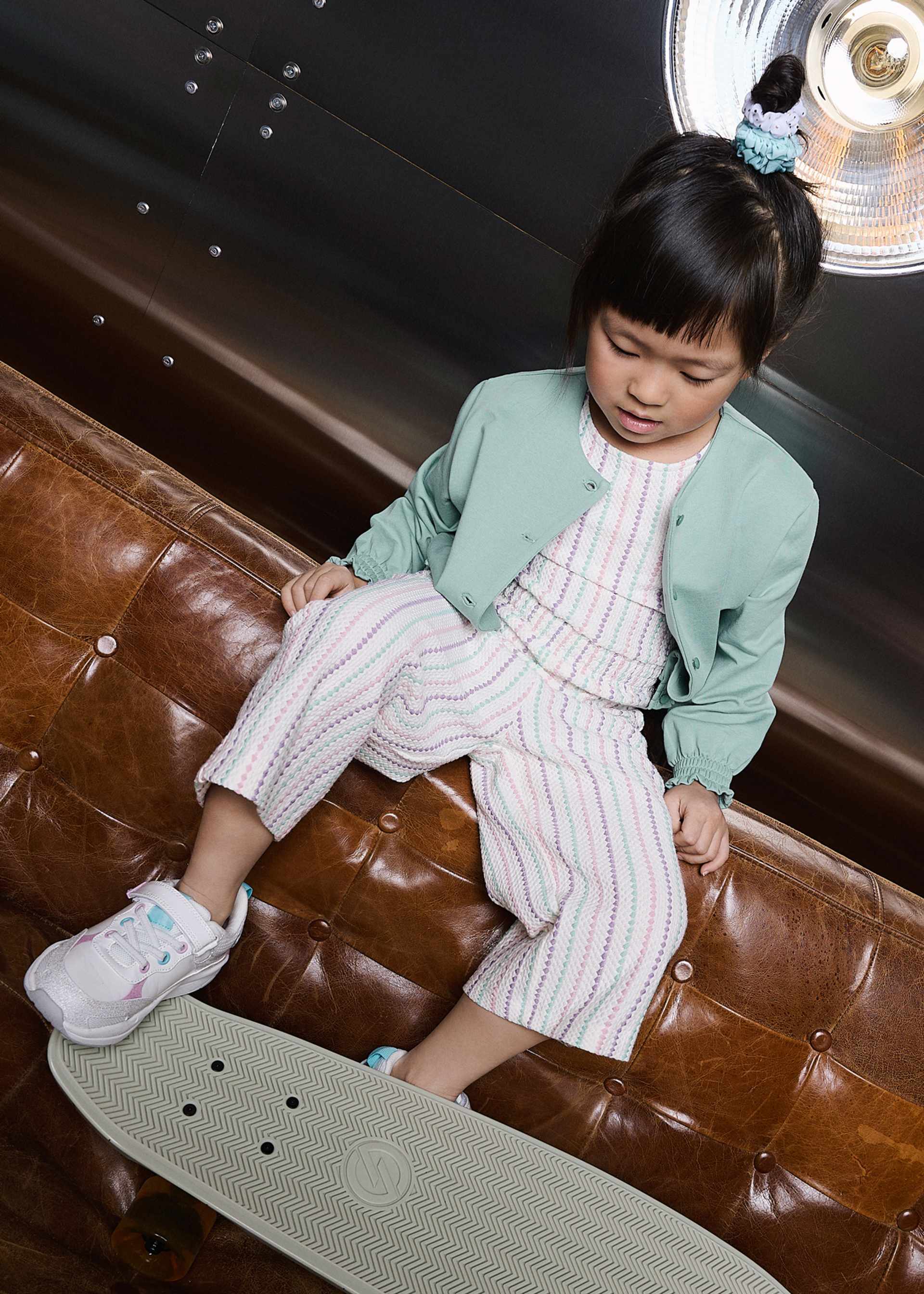 Combinaison rayée fille