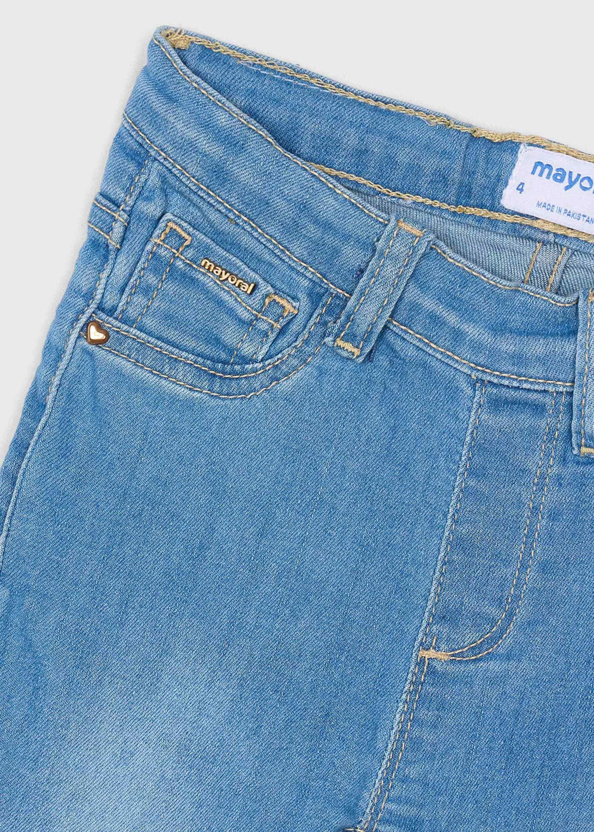 Pantalone jeans a sigaretta basico bambina