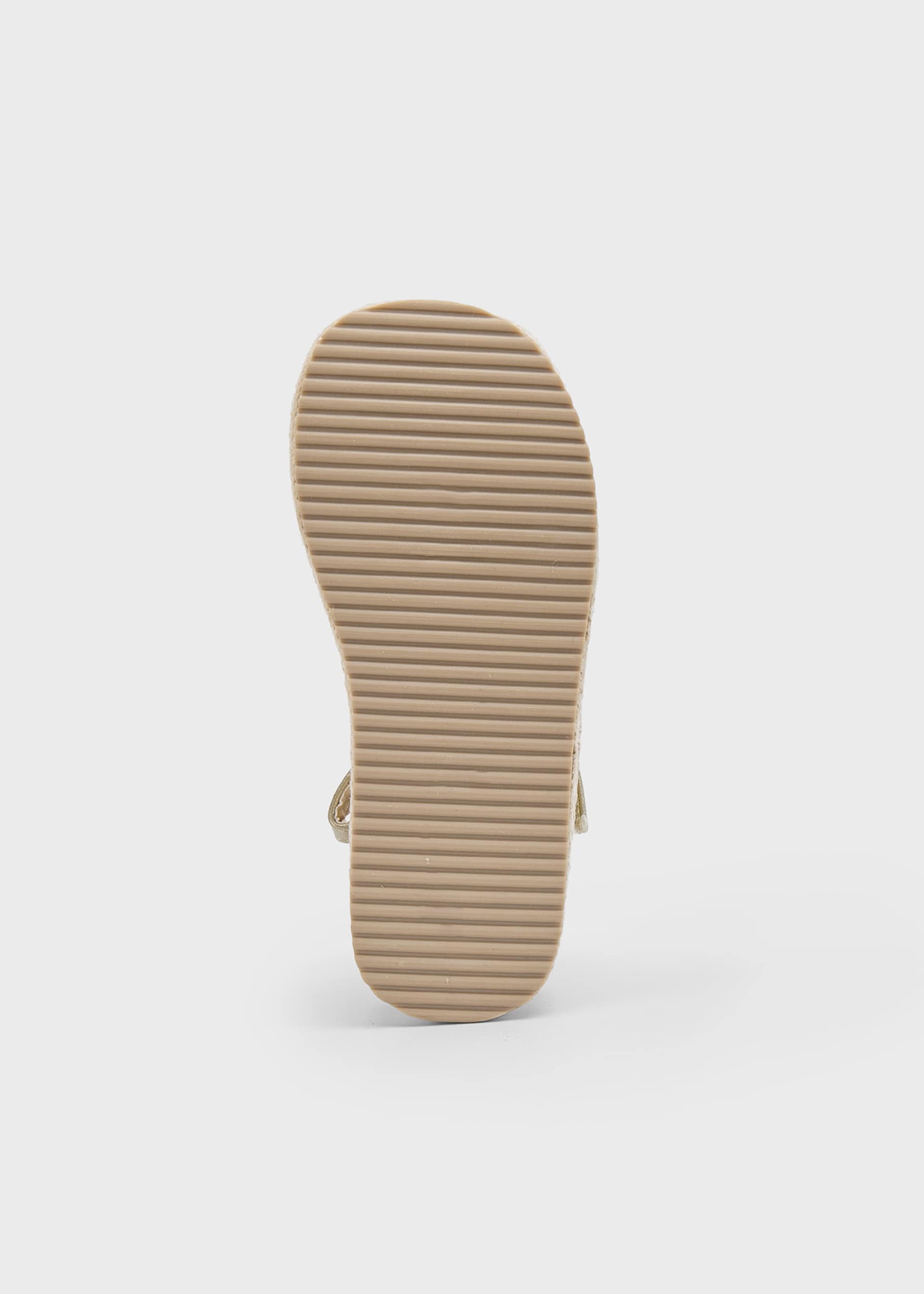 Girl platform jute sandals