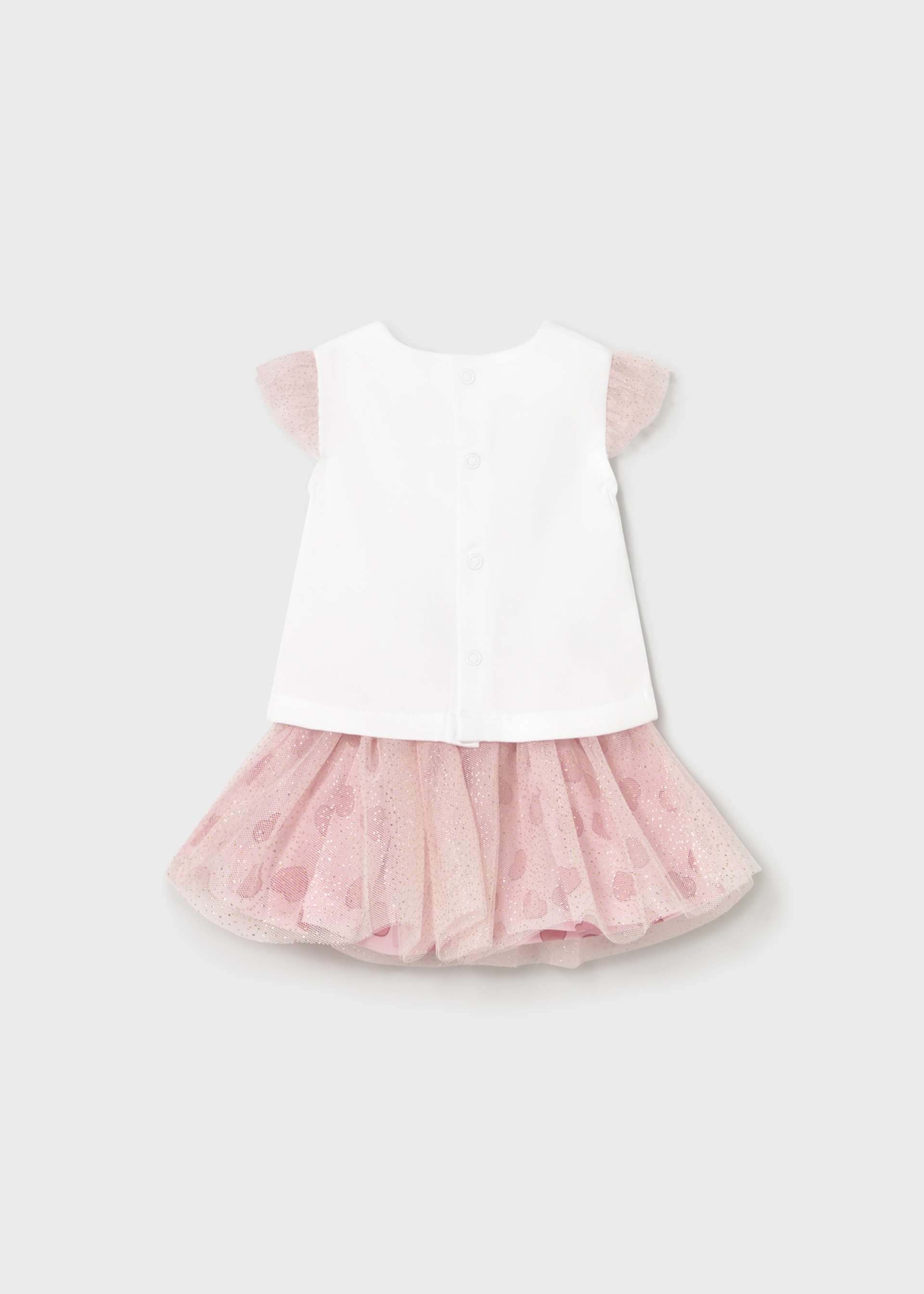 Newborn girl tulle skirt and top set