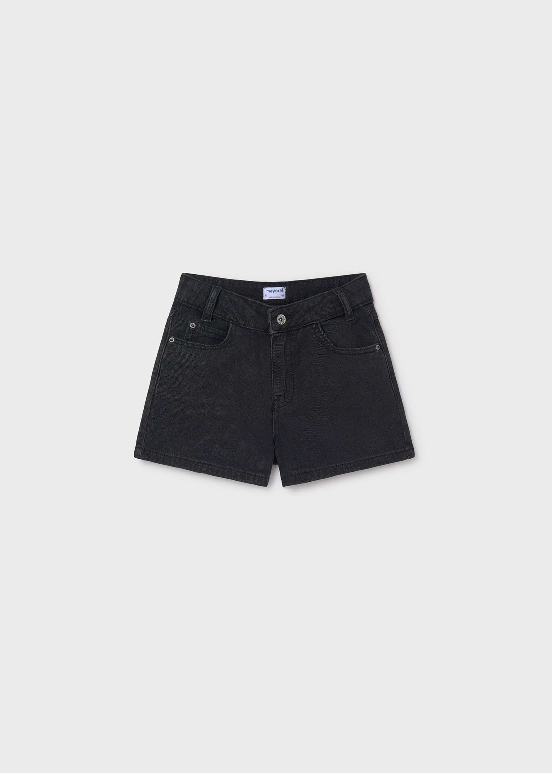 Pantaloncino denim vita alta ragazza