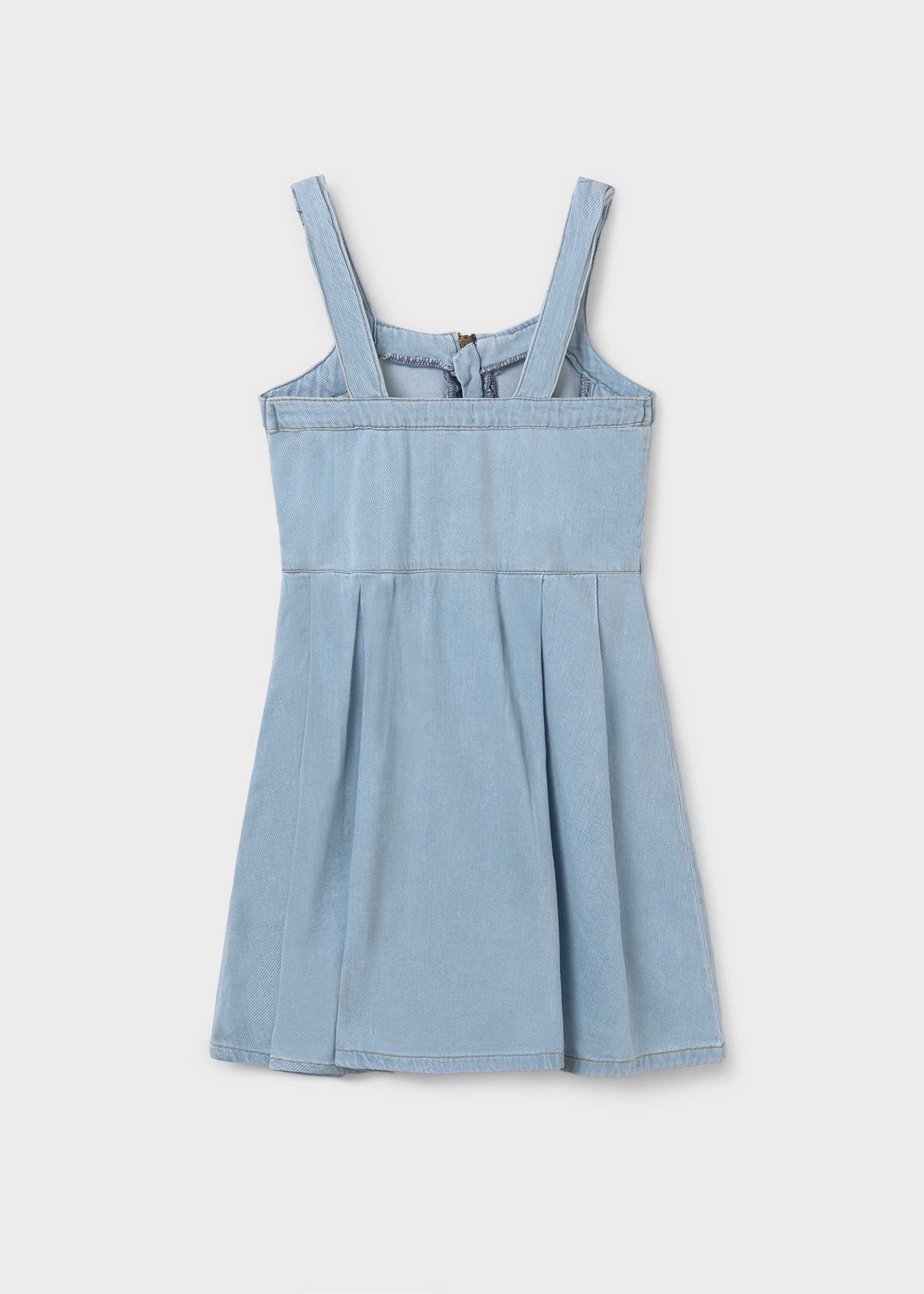 Girl Denim Zipper Dress