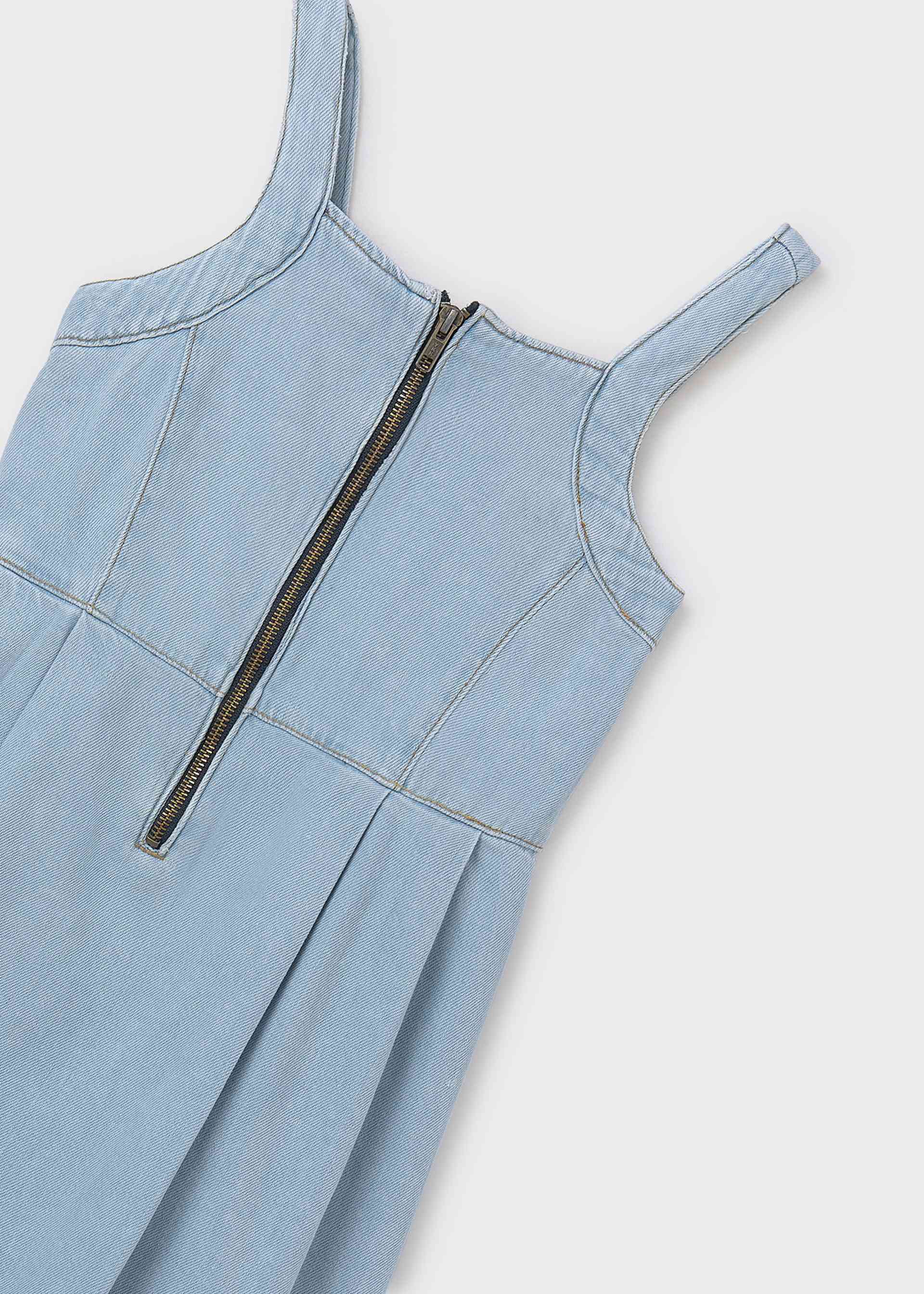 Robe zippée en denim fille Robe zippée en denim fille