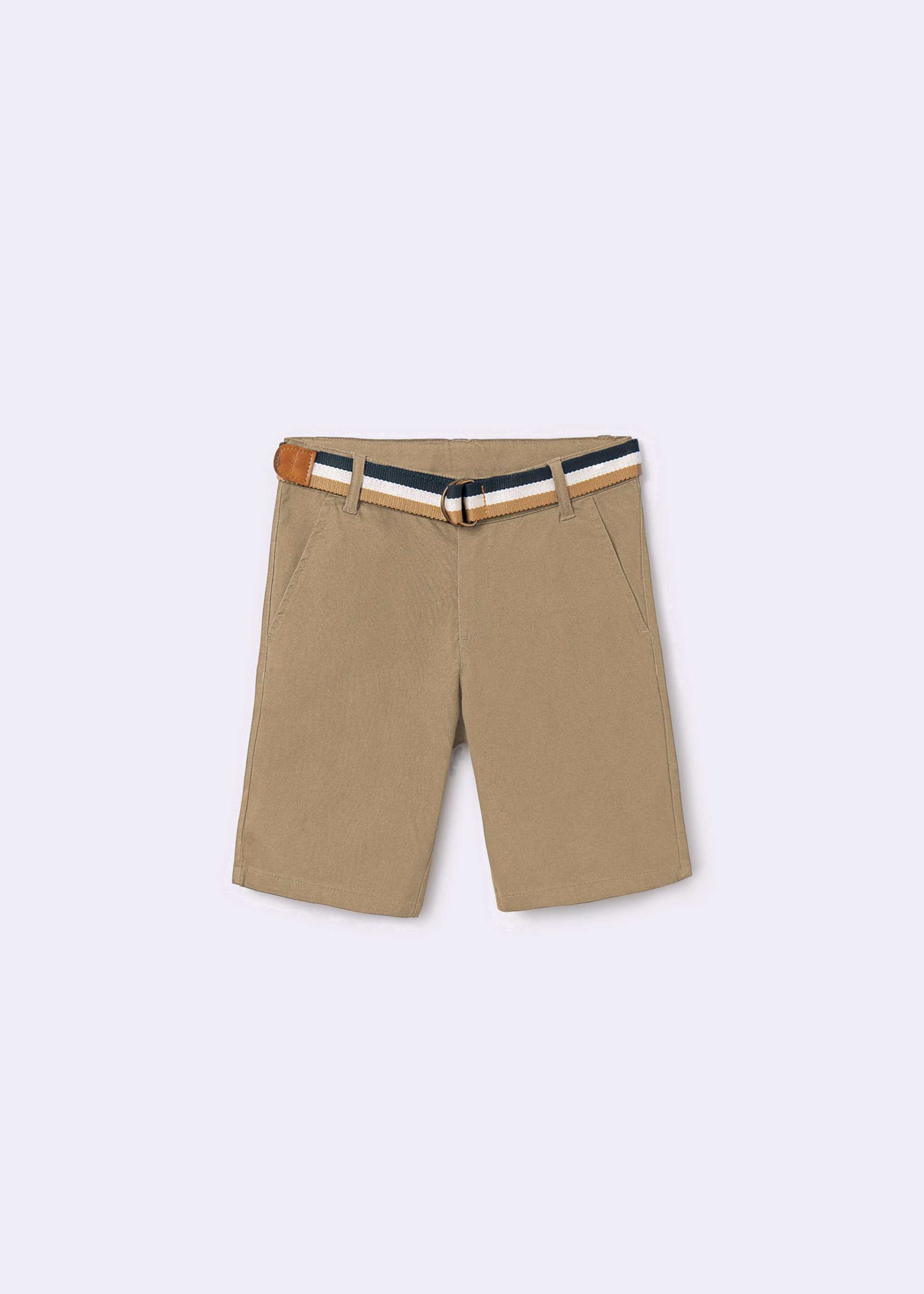 Boy pique shorts with belt