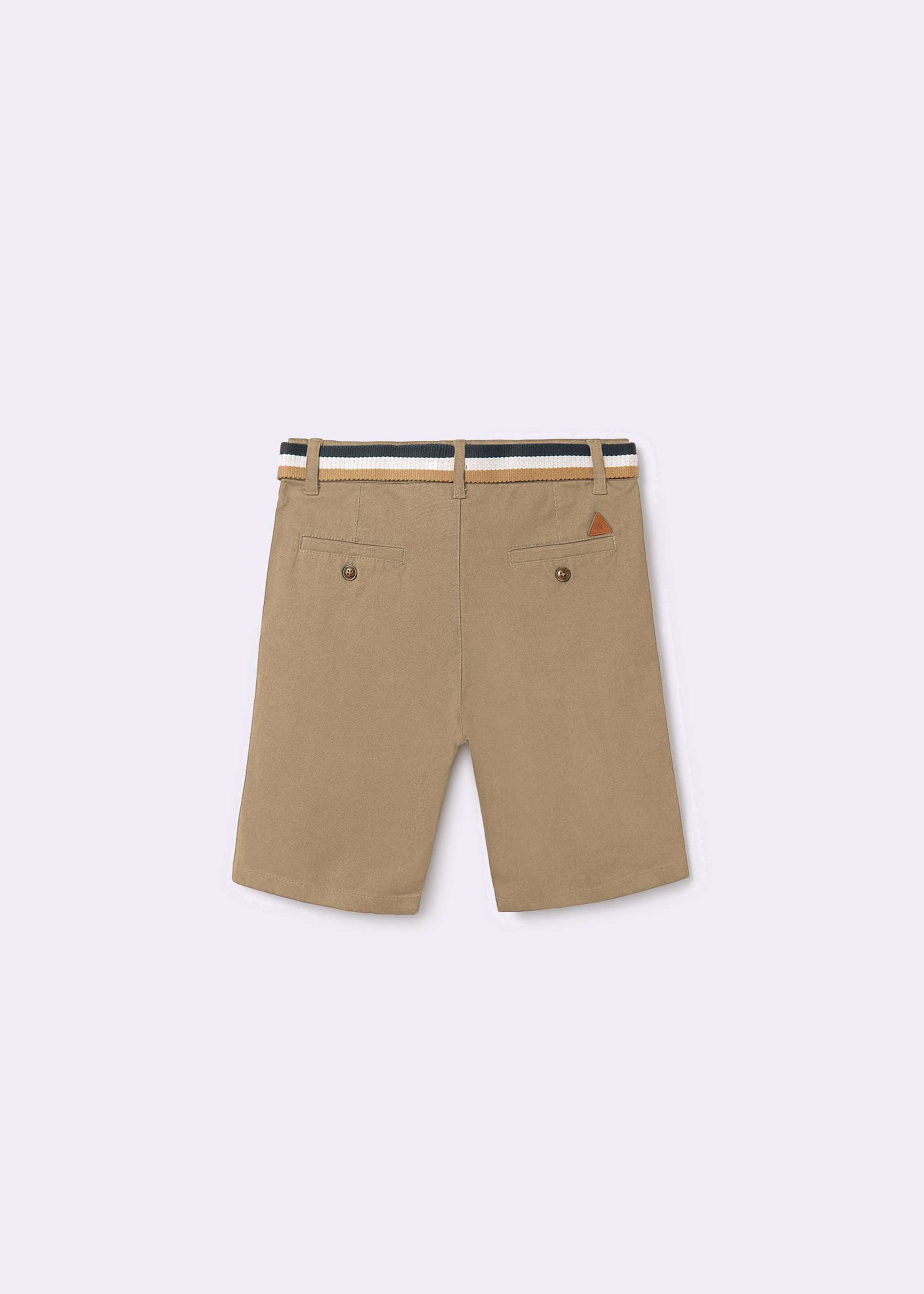 Boy pique shorts with belt