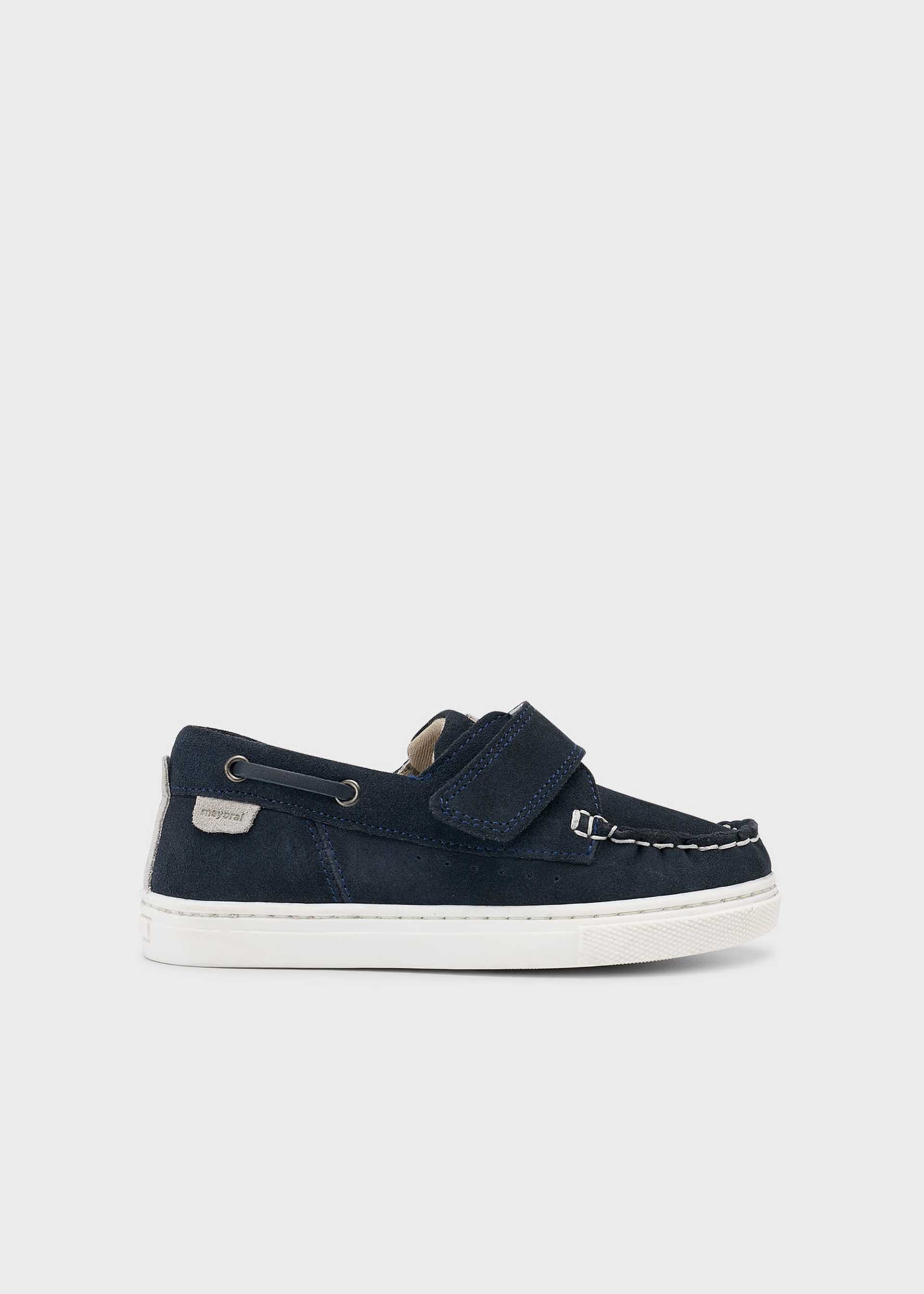 Boy casual suede boat shoes