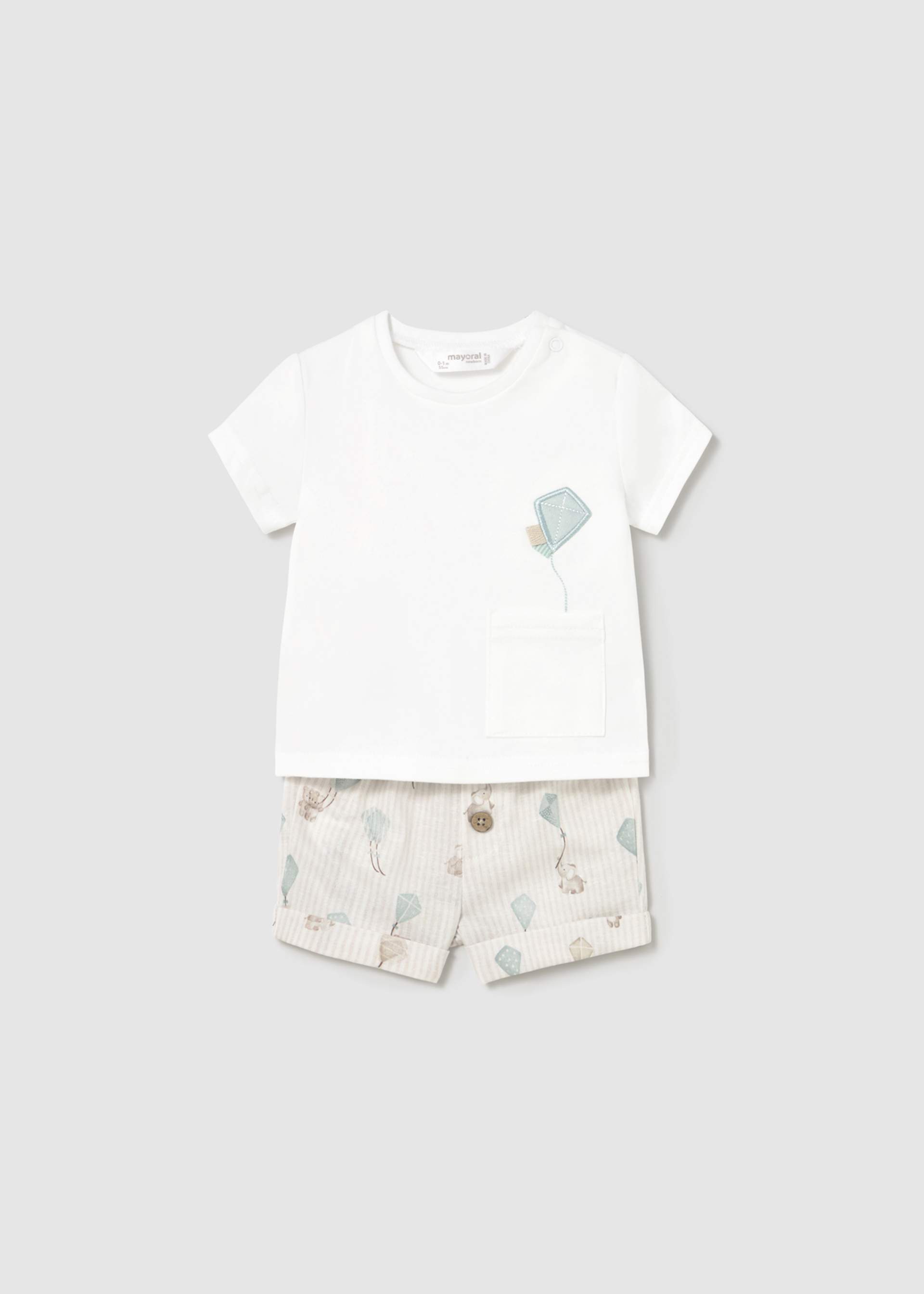 Newborn Printed Shorts and T-Shirt Set Newborn Printed Shorts and T-Shirt Set