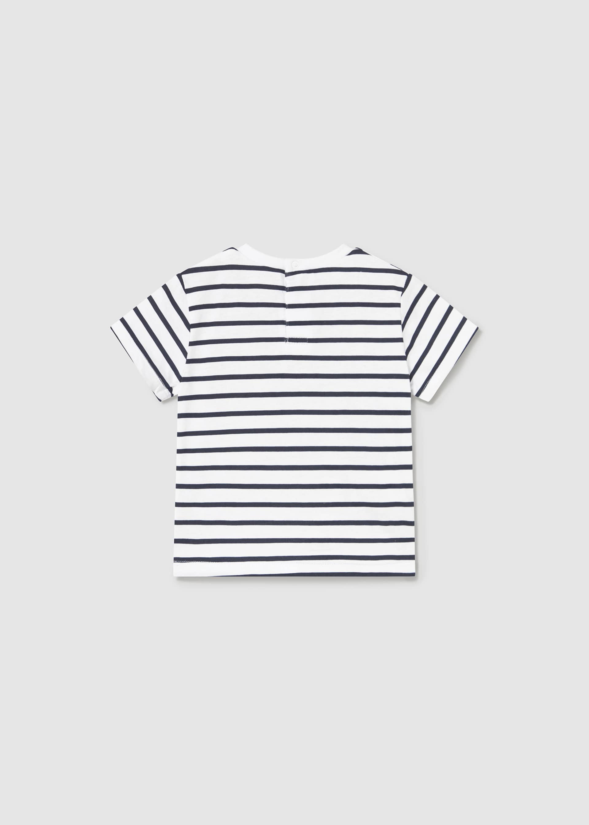 Baby striped applique T-shirt