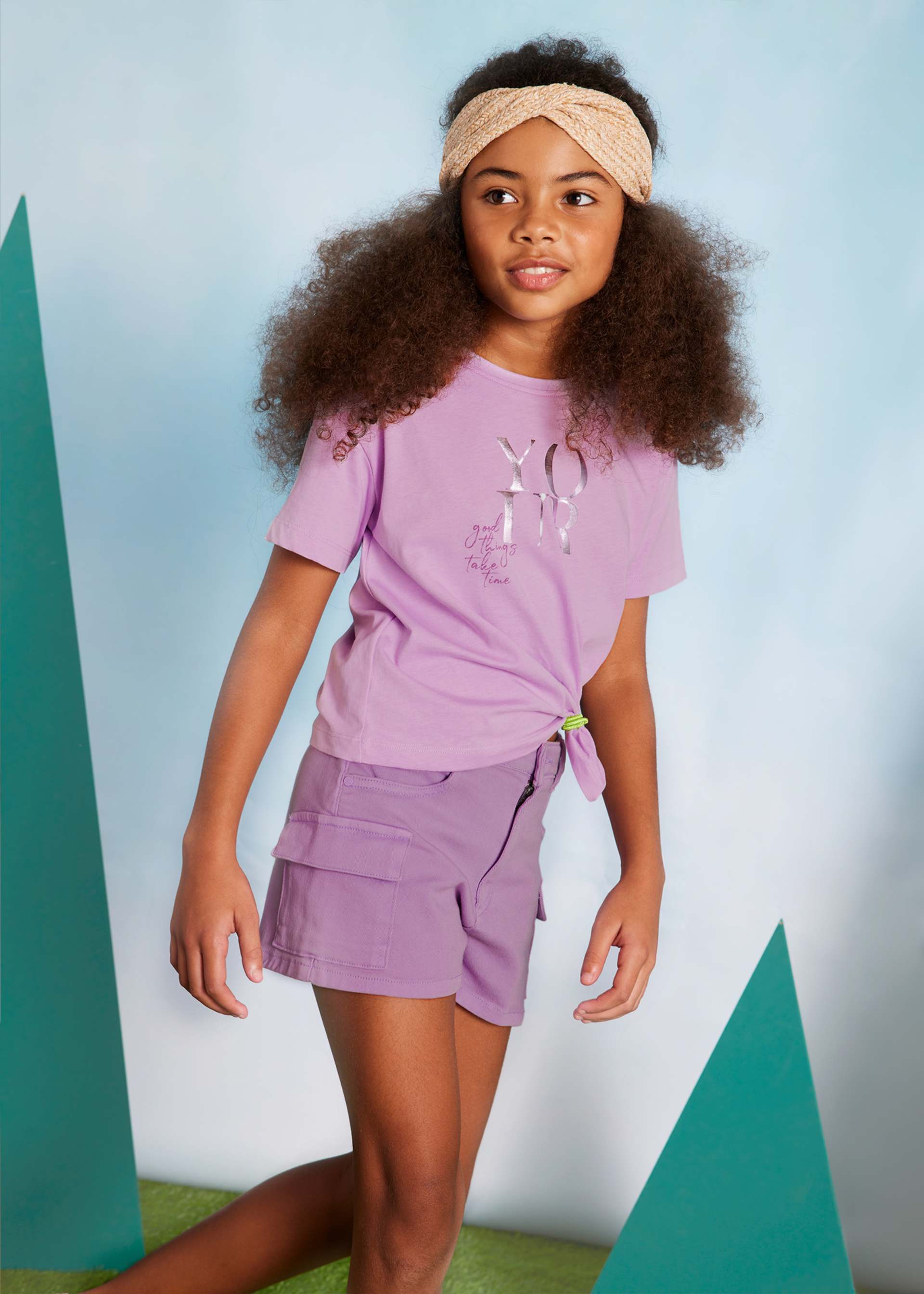 T-shirt letras rapariga