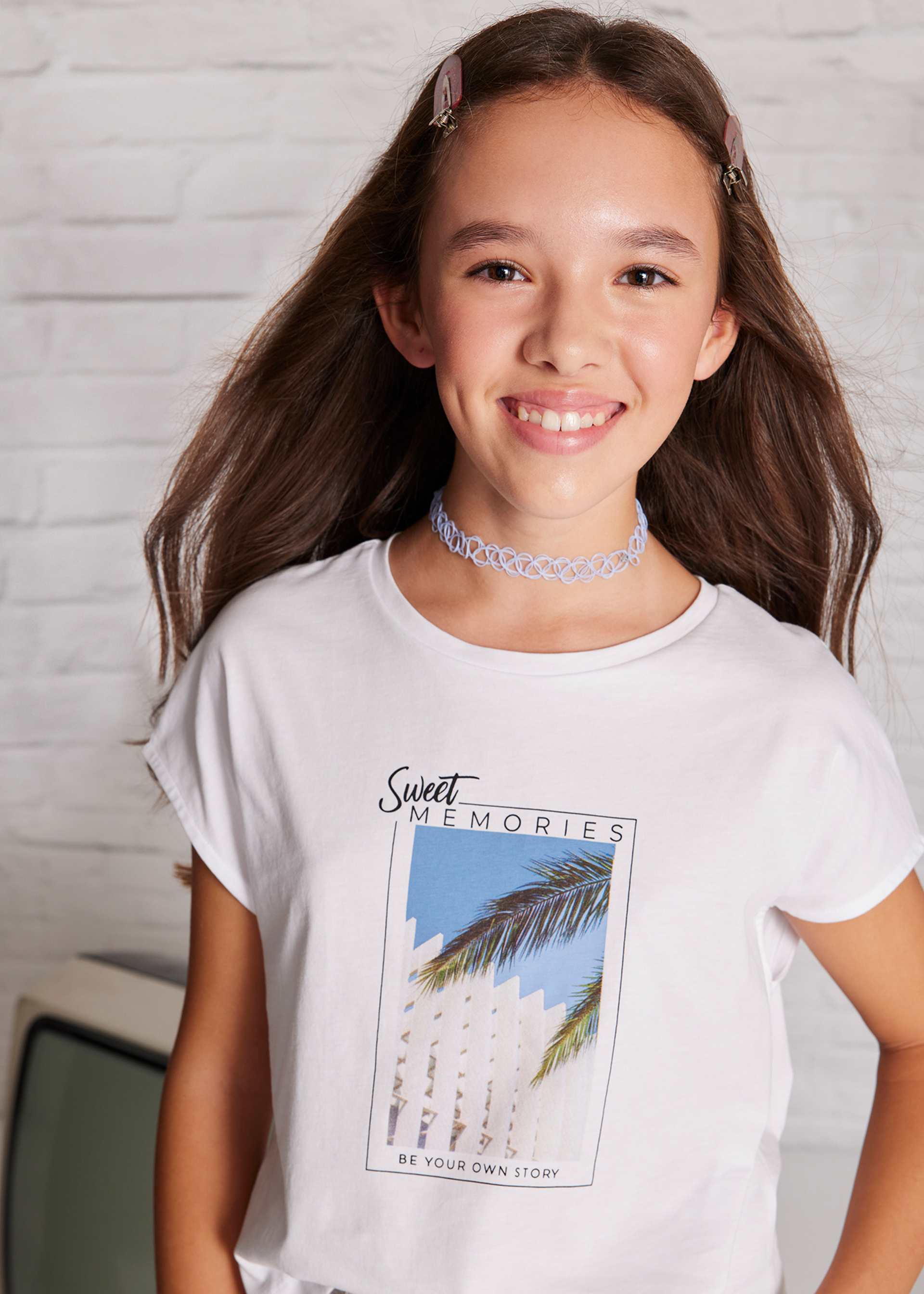 Playera gráfica chica