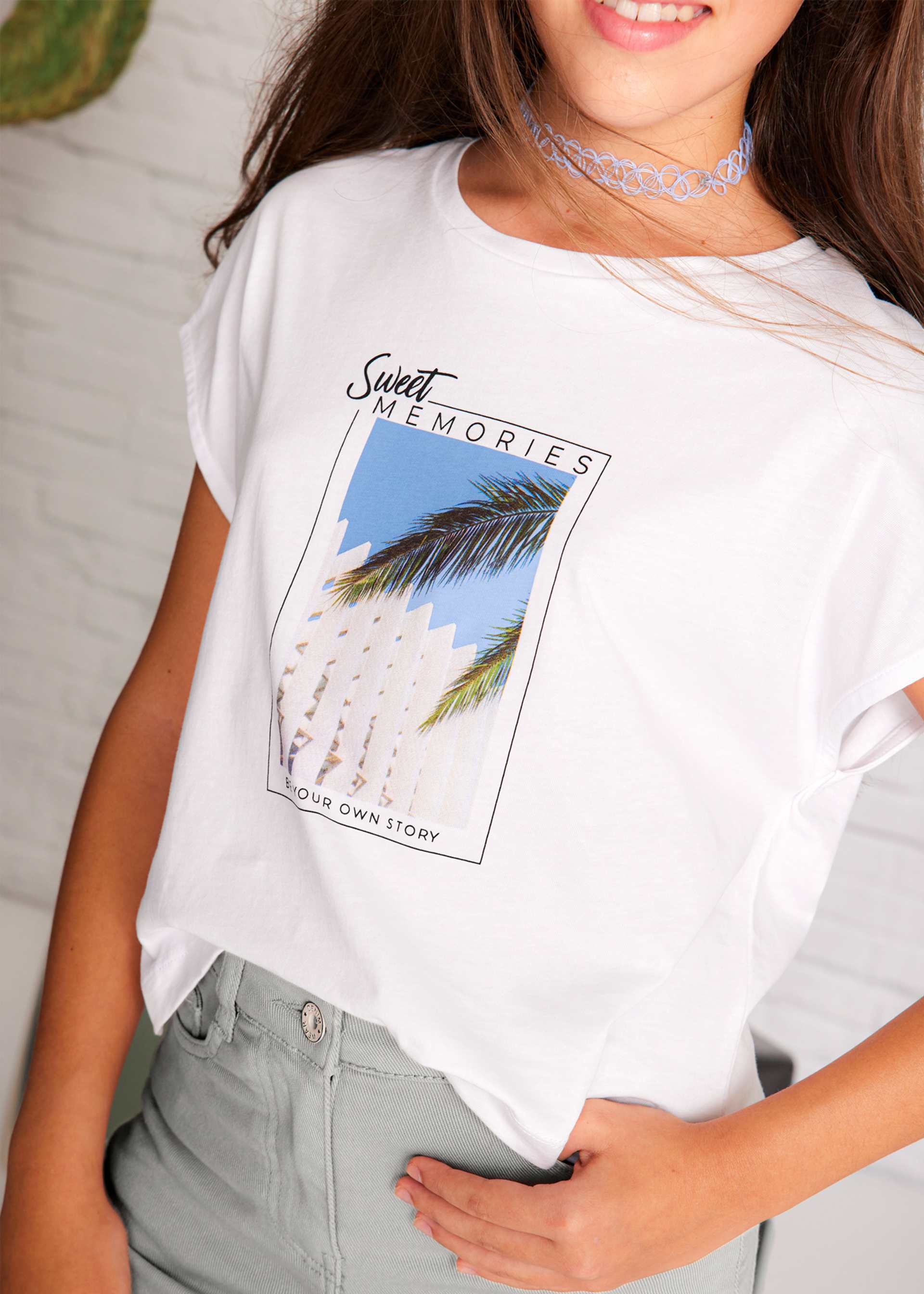 Mayoral Shirt M/l Grafica Per Bambine E Ragazze Ecrù 10 Anni