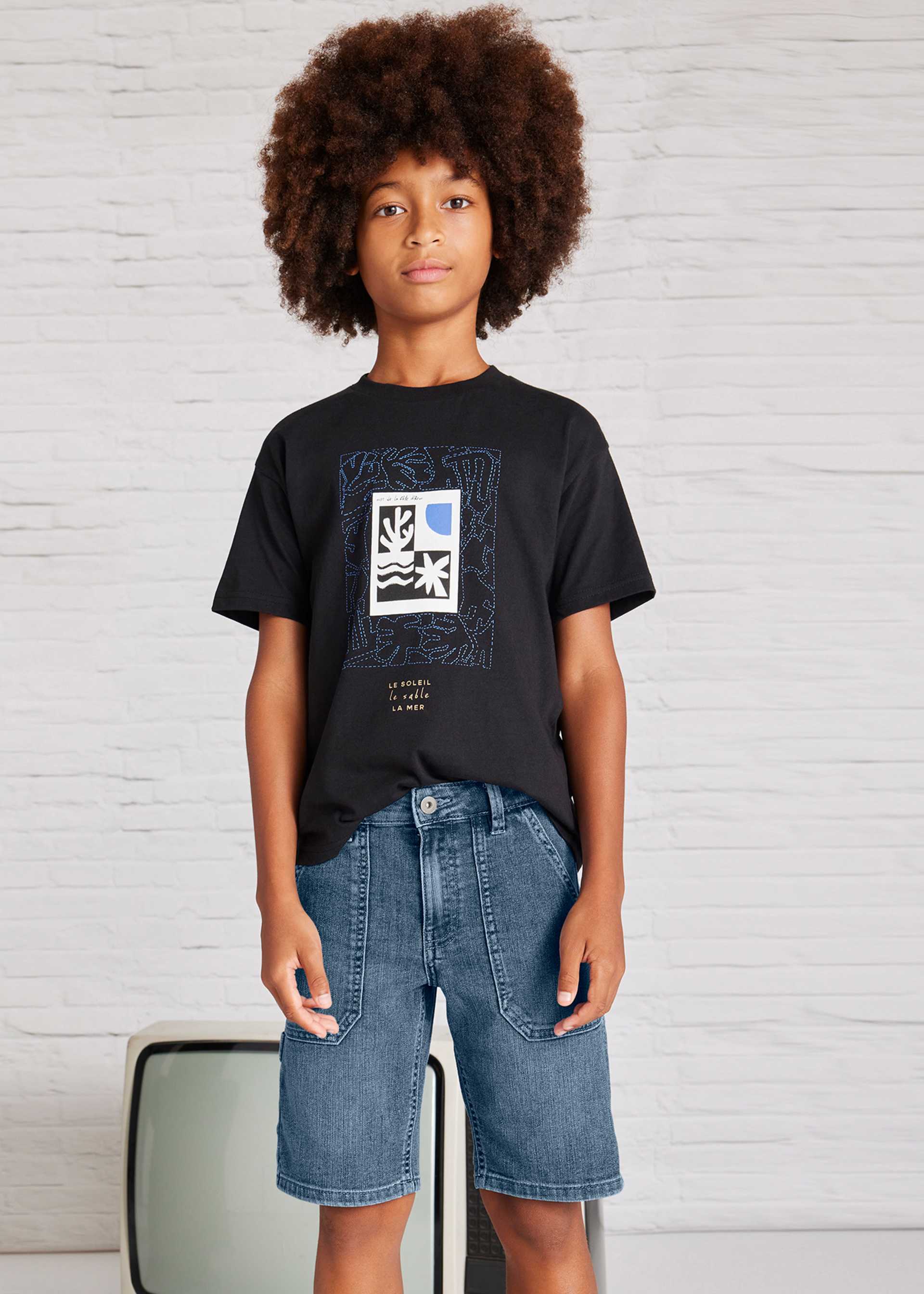 Boy maxipocket denim shorts Boy maxipocket denim shorts