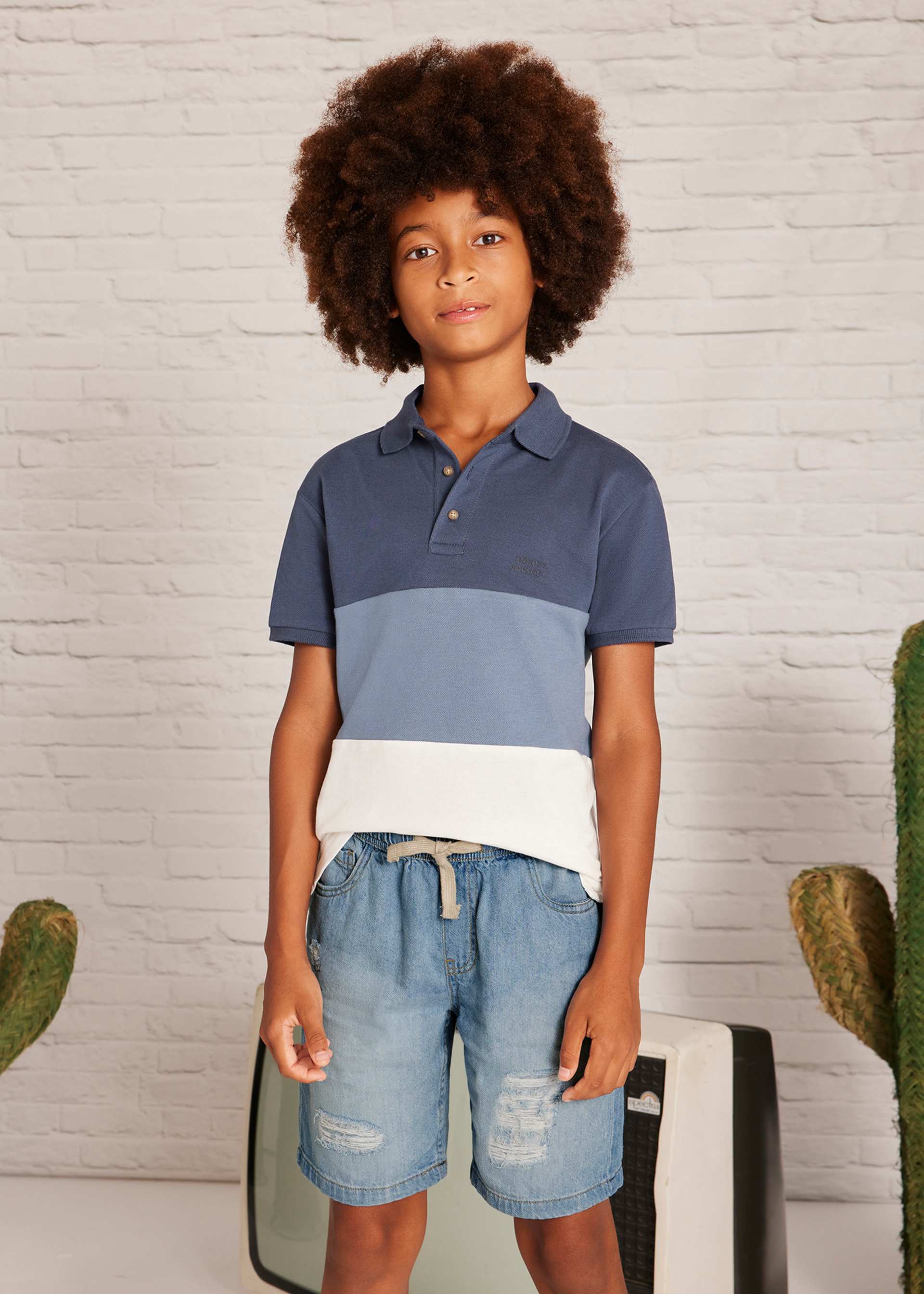 Boy Distressed Denim Shorts Boy Distressed Denim Shorts