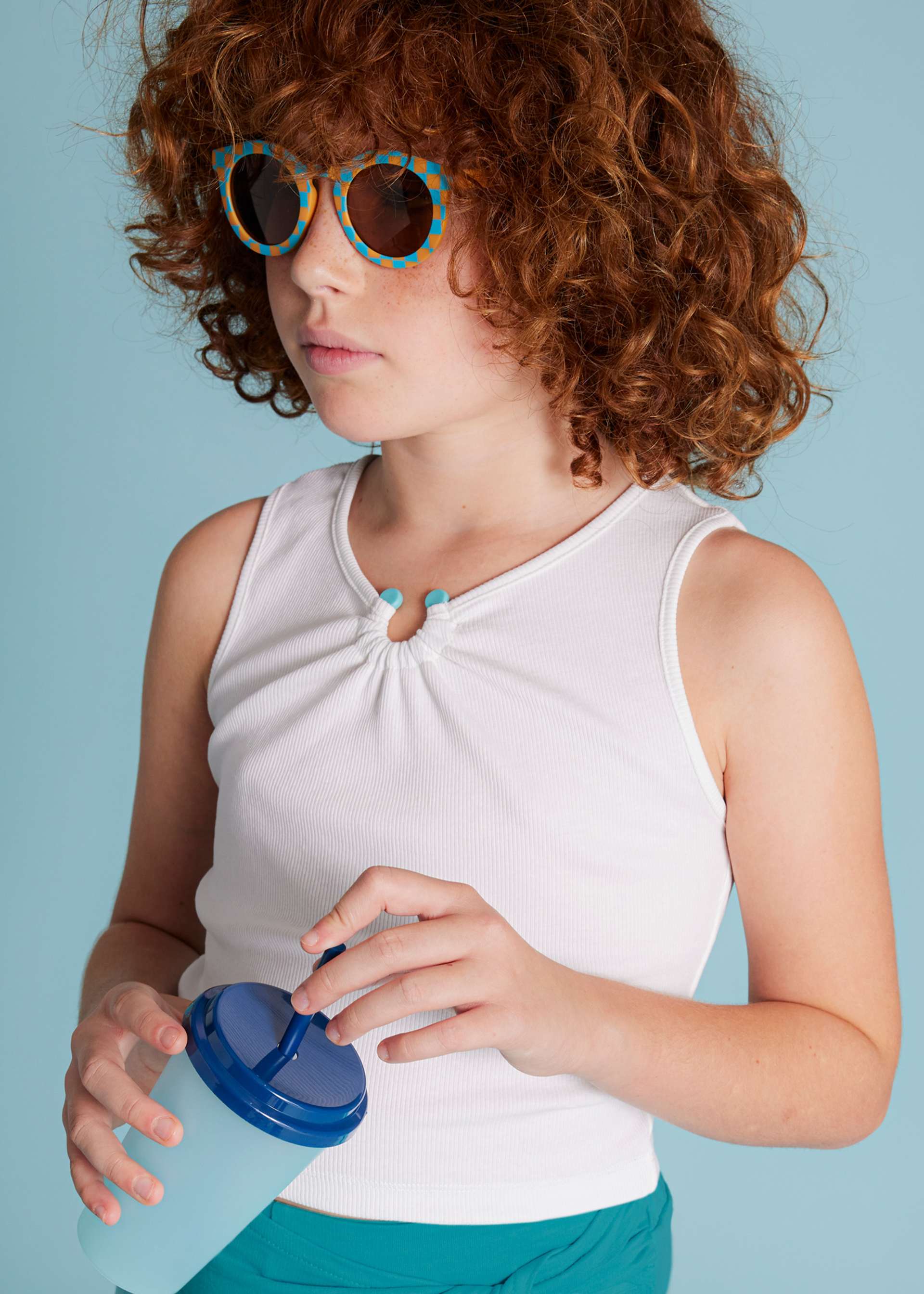 Girl skort and ribbed top set Girl skort and ribbed top set