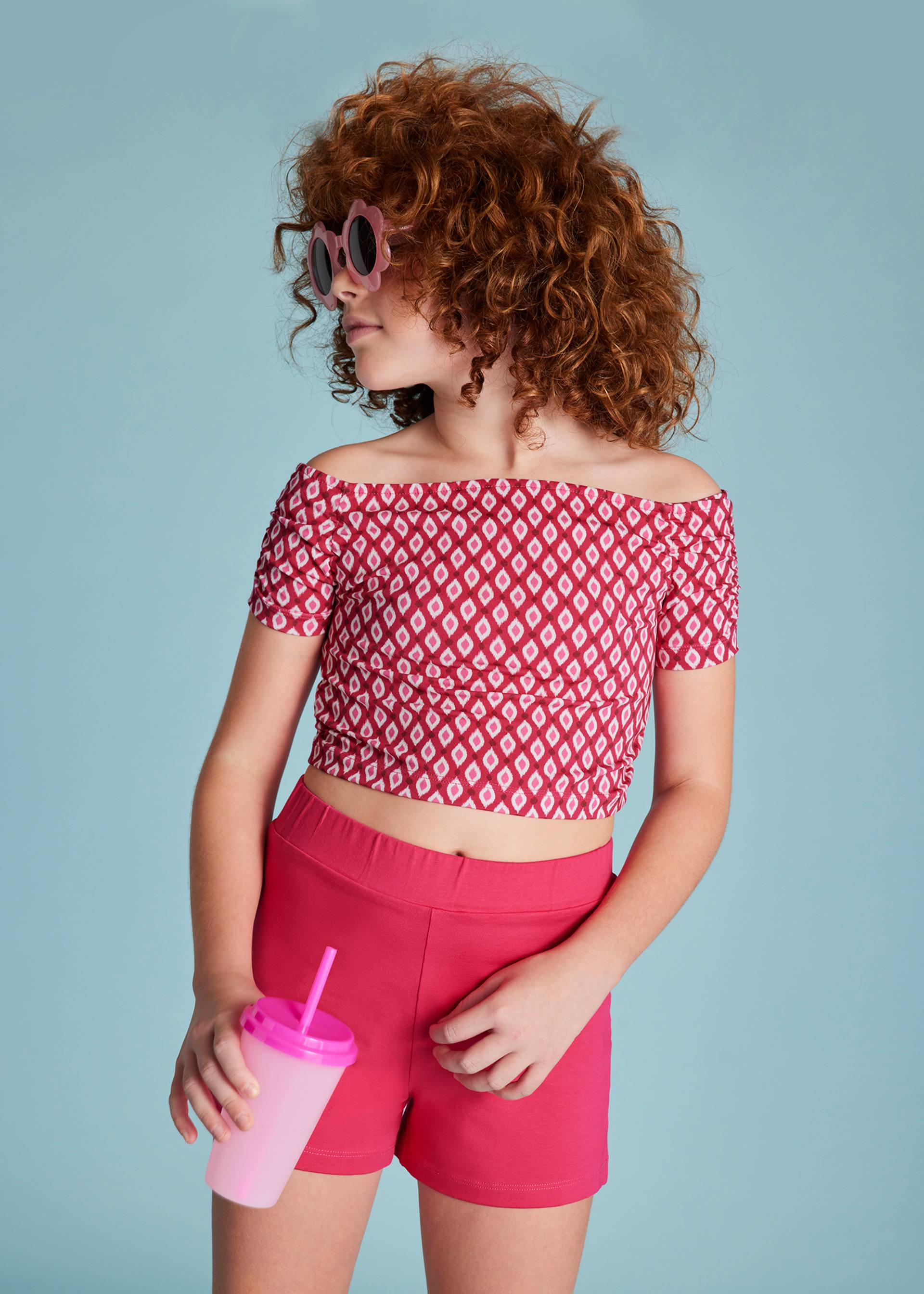 Conjunto short y top chica