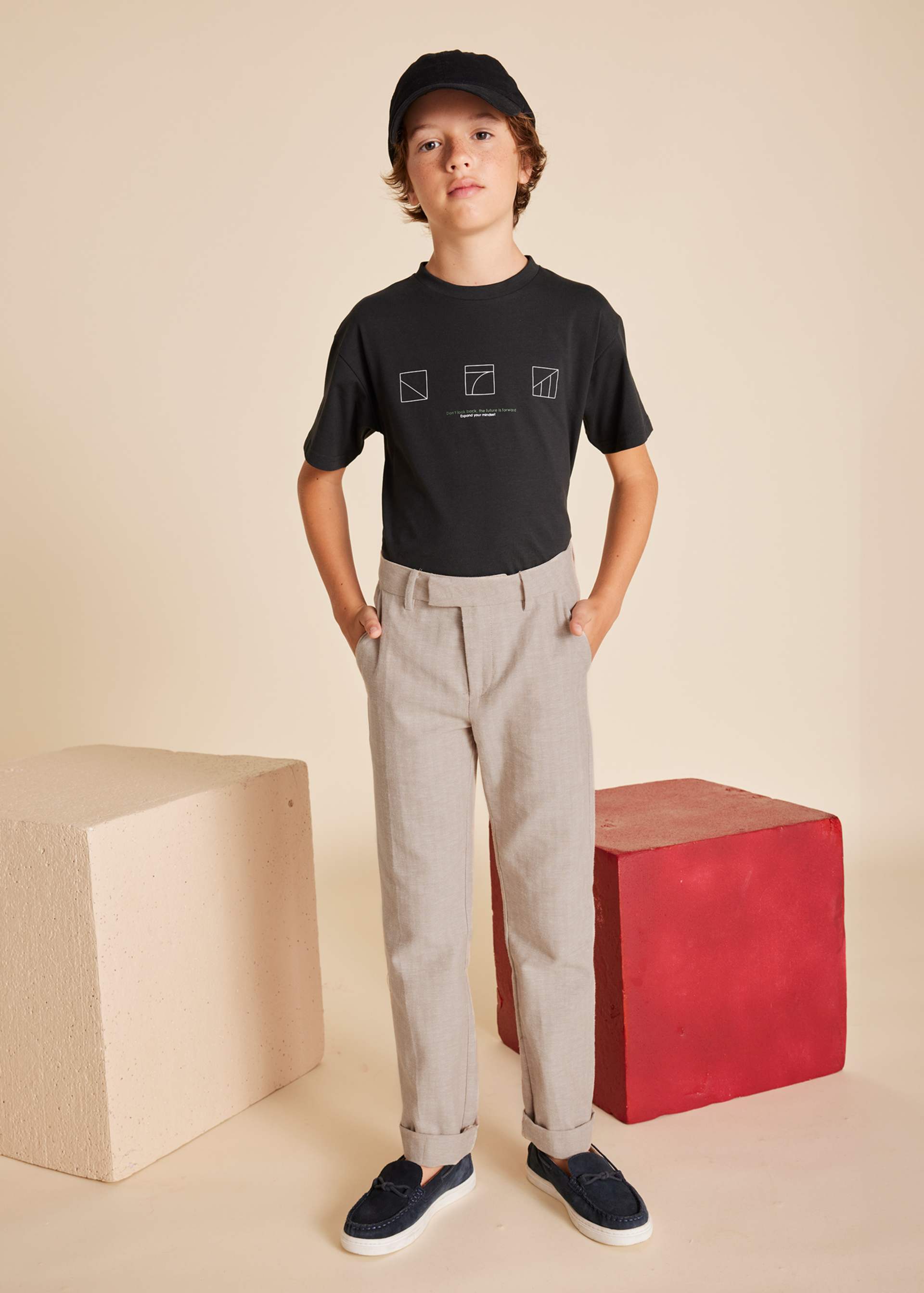 Pantalone elegante lino ragazzo