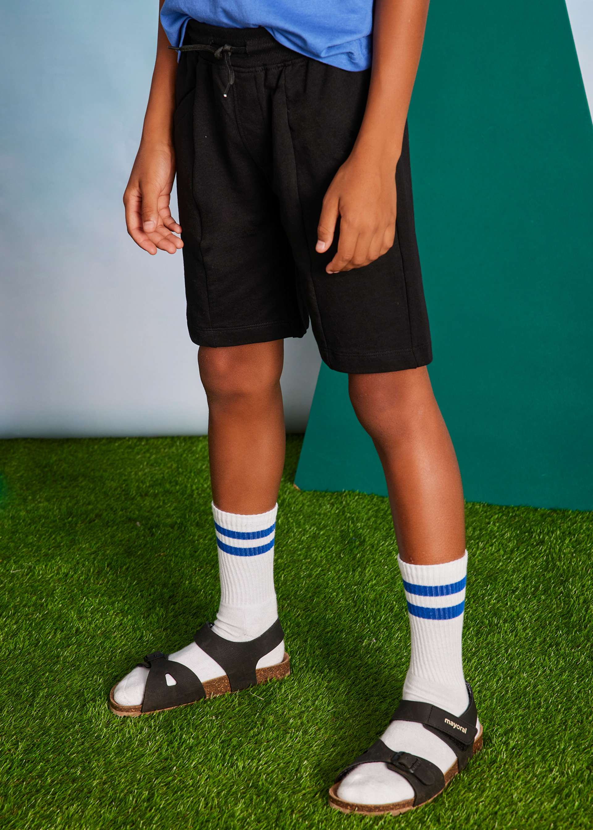 Boy shorts and palm tree t-shirt set