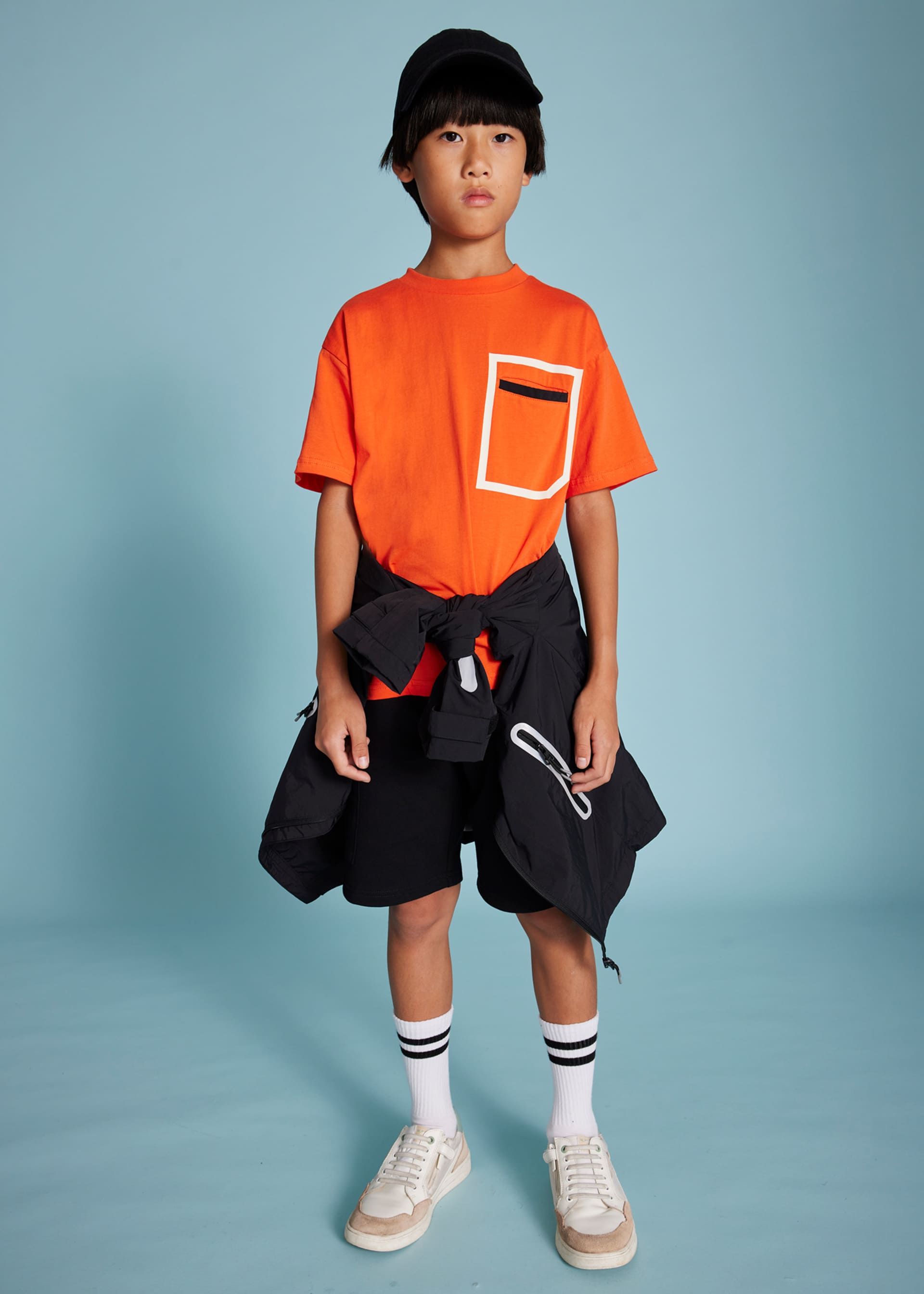 Set Bermudas und T-Shirt Kontrastdetails Teenager Jungen Set Bermudas und T-Shirt Kontrastdetails Teenager Jungen