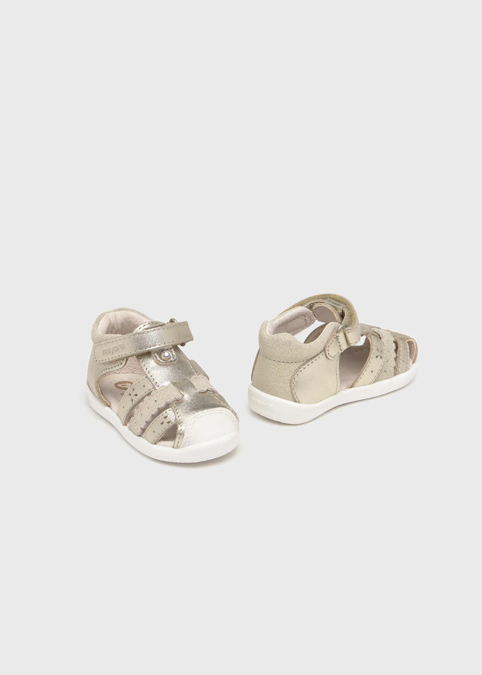 Leder Sandalen Zehenschutz Baby Leder Sandalen Zehenschutz Baby