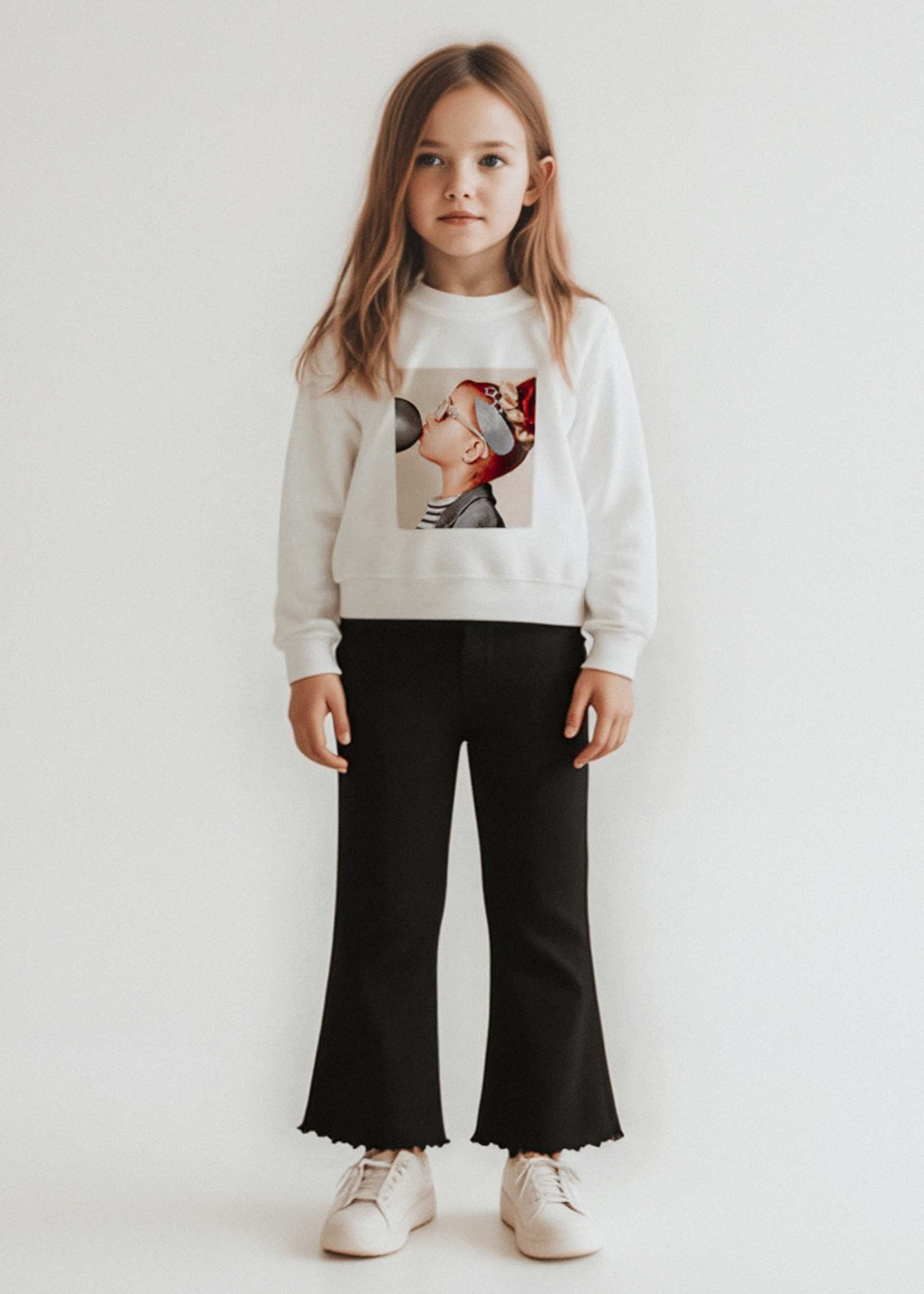 Girl ribbed flared leggings Girl ribbed flared leggings