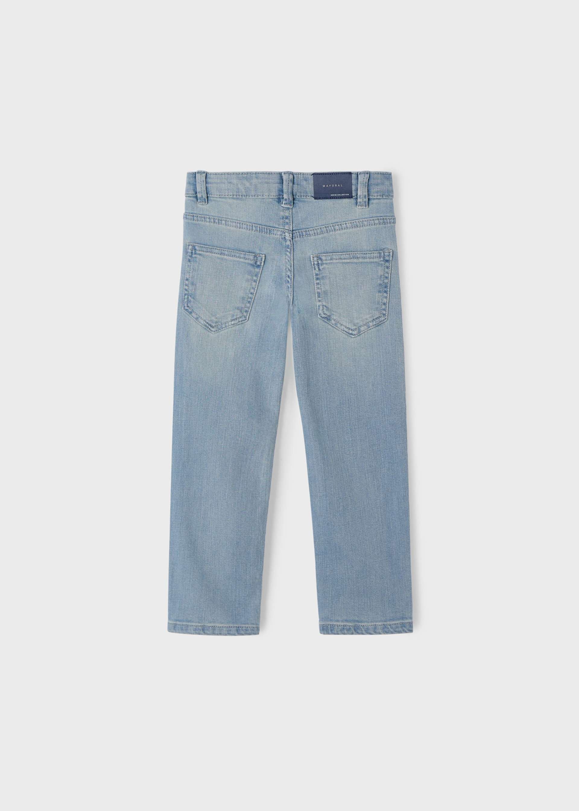 Pantalon droit en denim basique garçon Pantalon droit en denim basique garçon