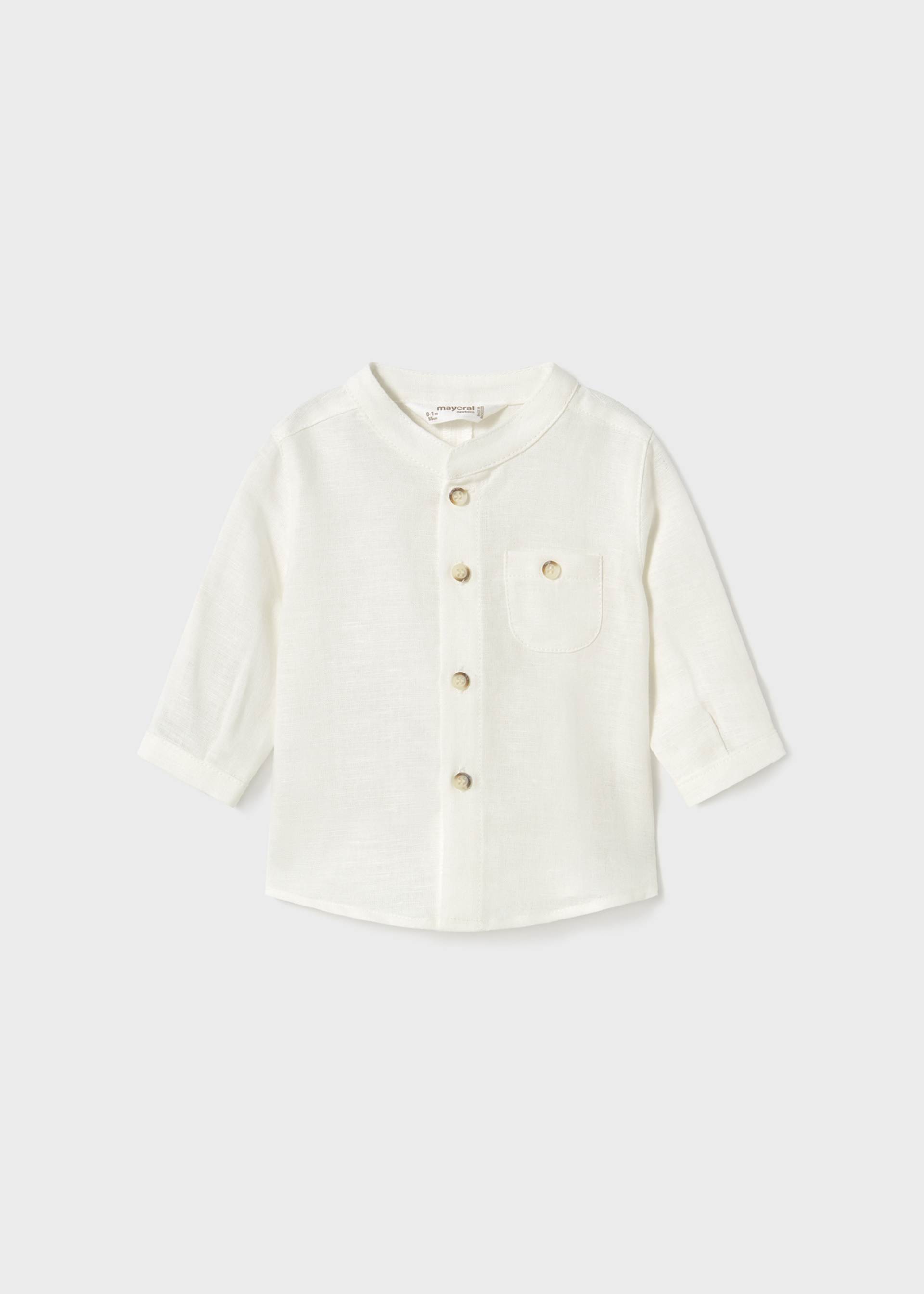 Newborn Mandarin Collar Shirt