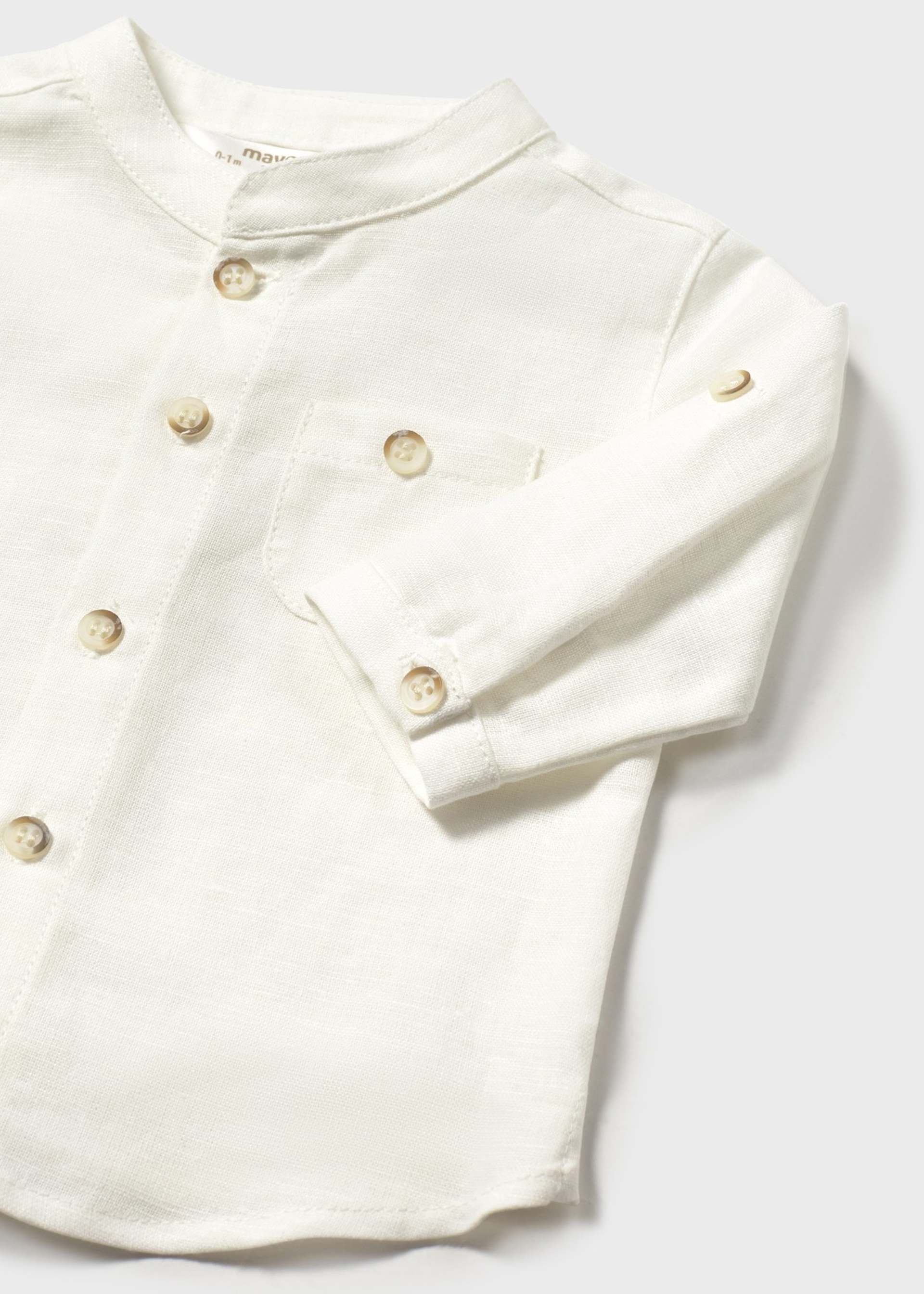 Newborn Mandarin Collar Shirt