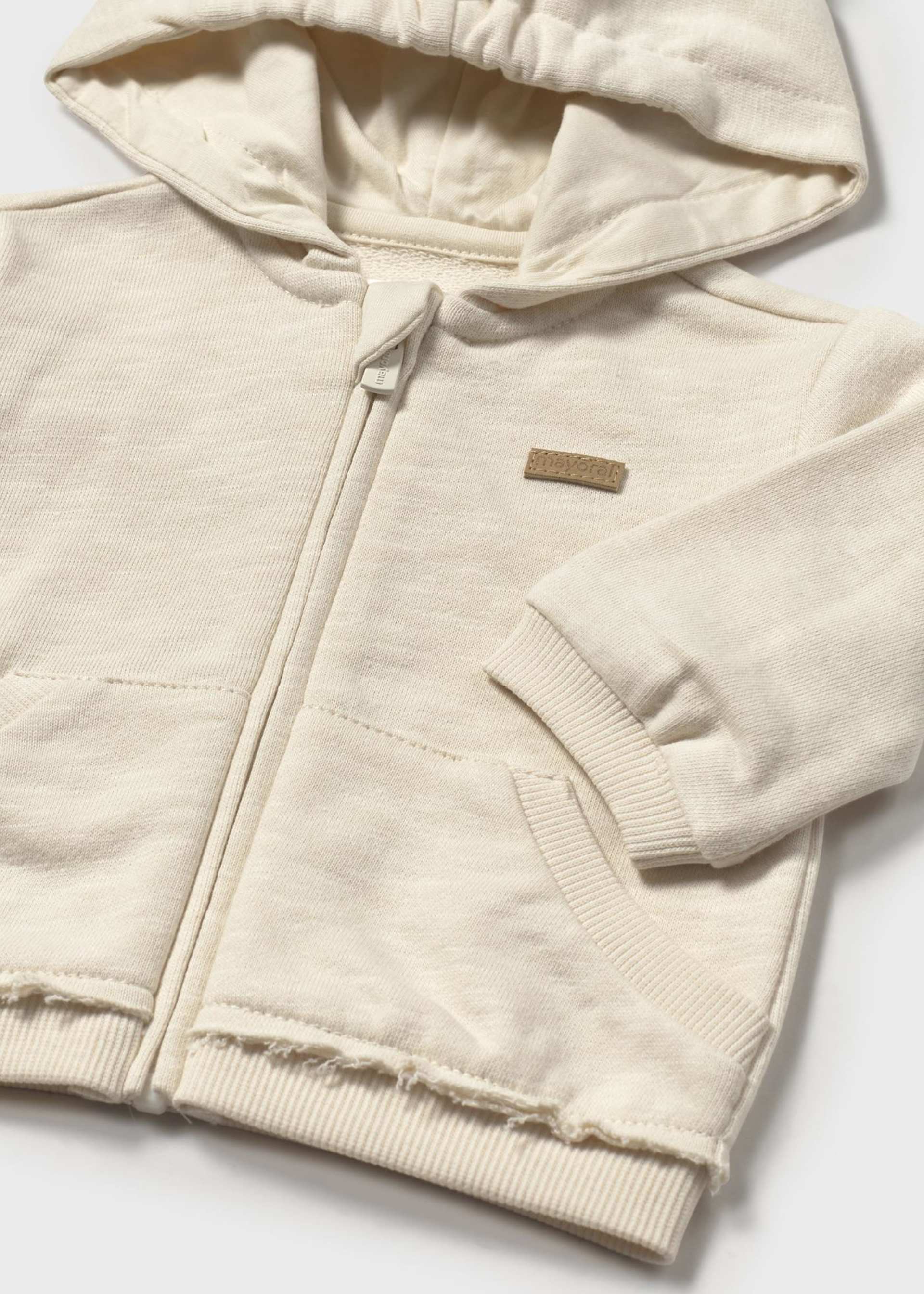 Sweat zippé avec oreilles nouveau-né Sweat zippé avec oreilles nouveau-né