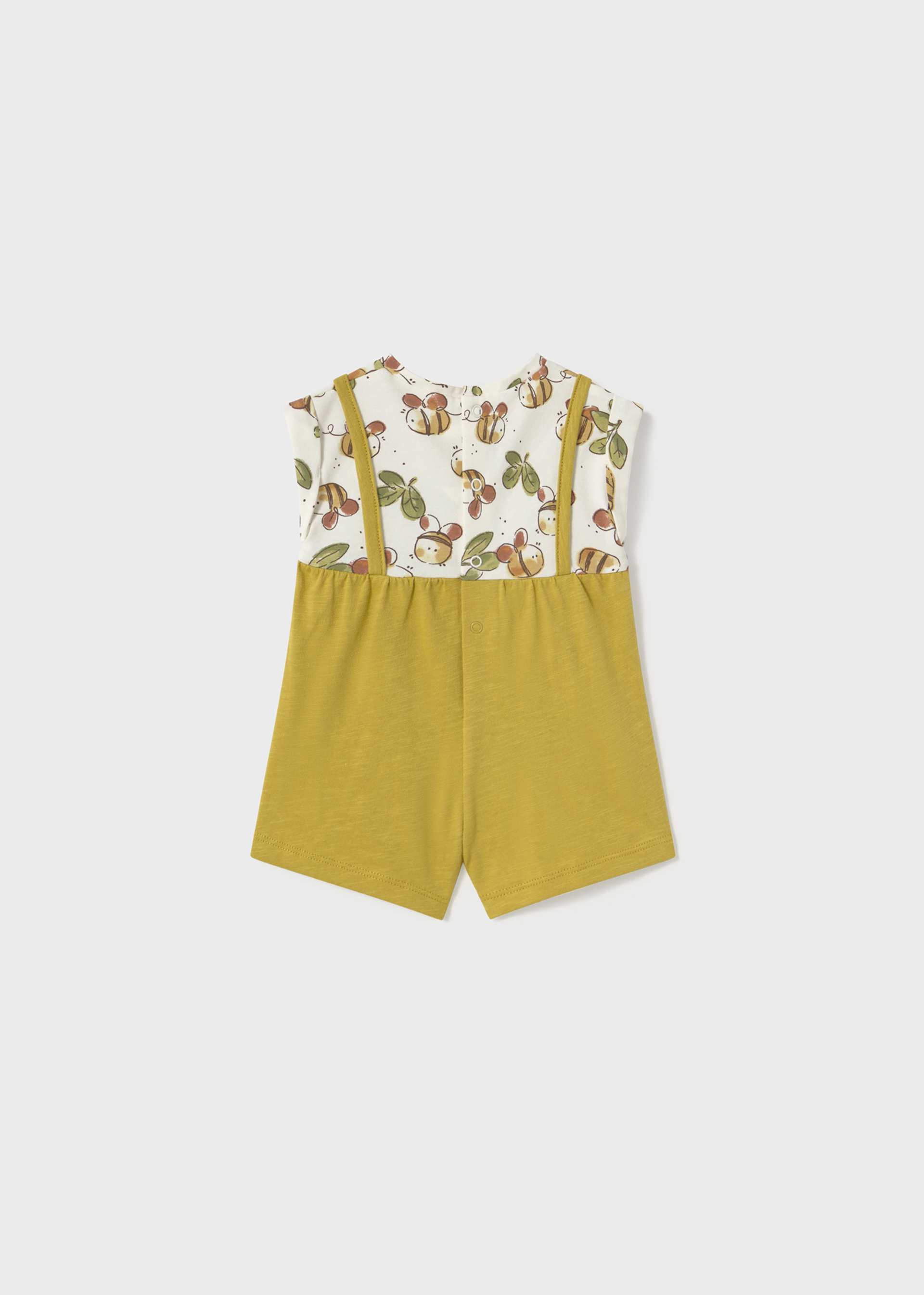 Barboteuse salopette simulée nouveau-né Barboteuse salopette simulée nouveau-né