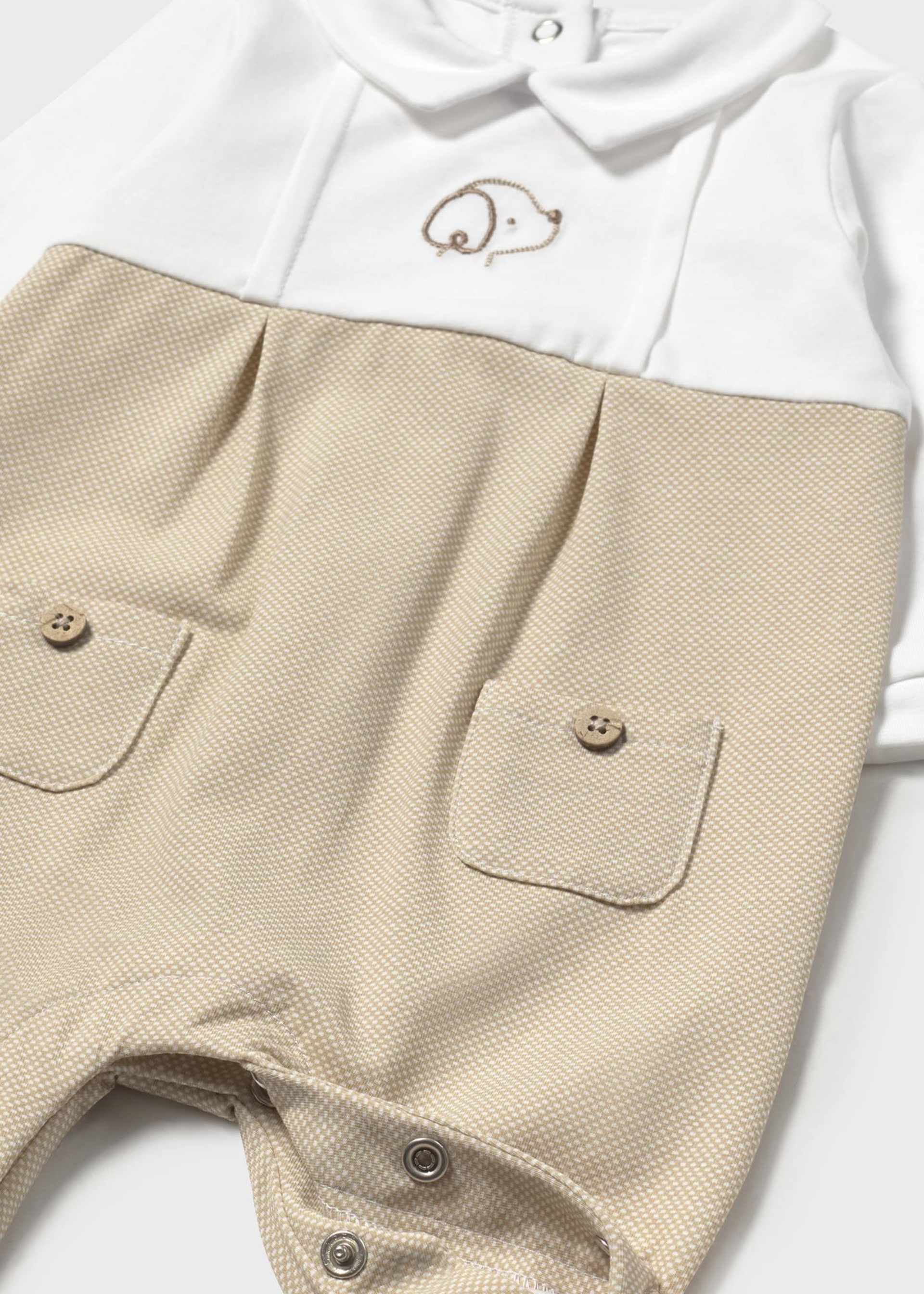 Pelele largo cuello recién nacido