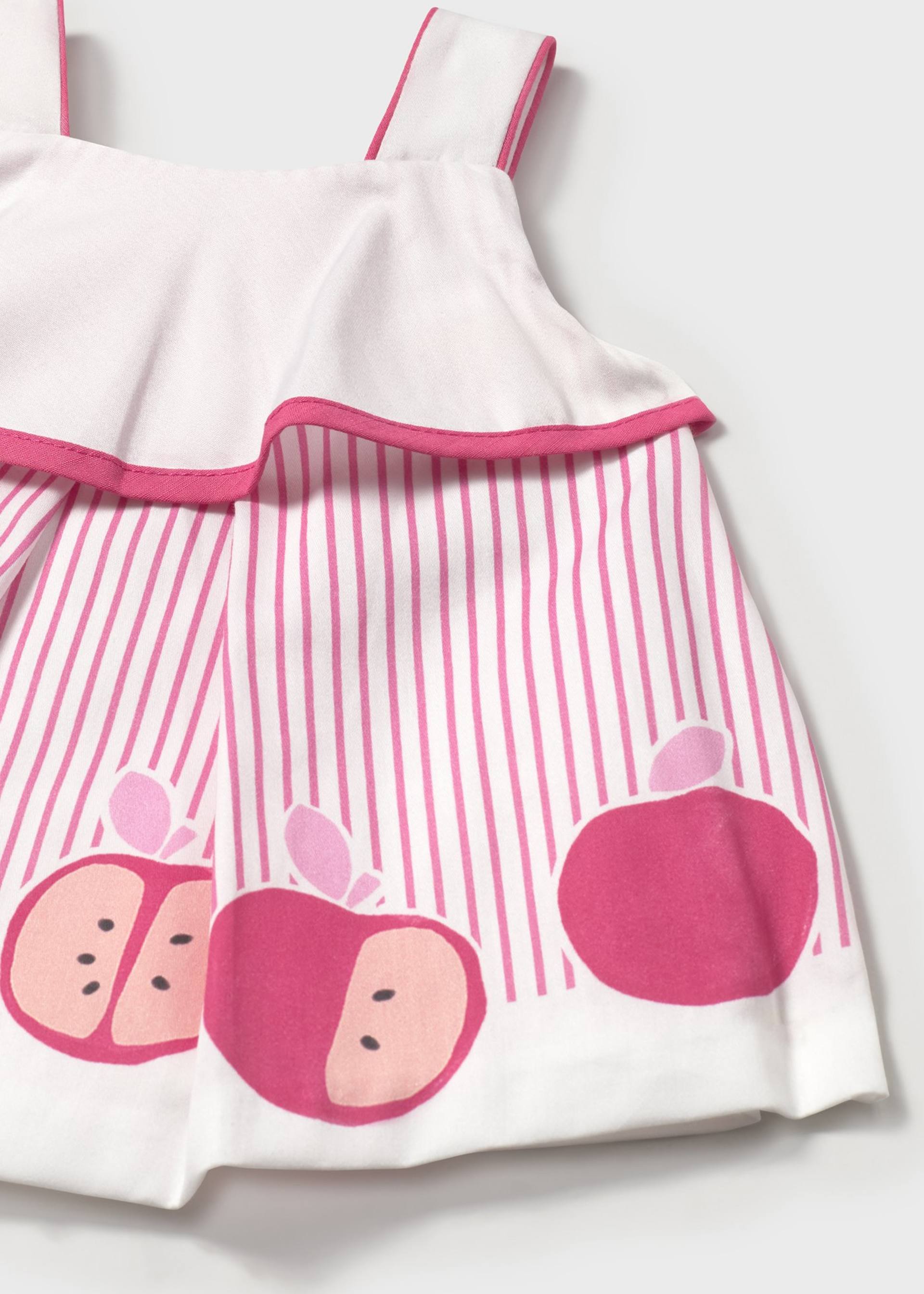 Vestido frutas recém nascida