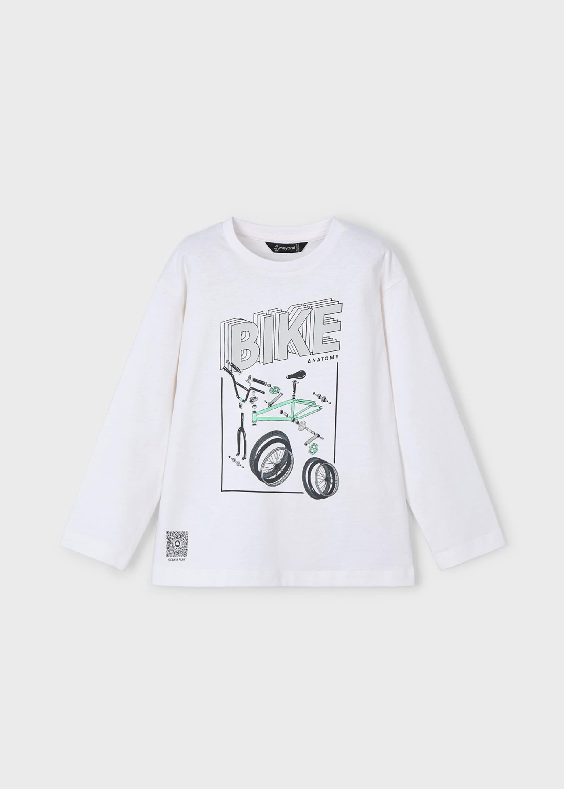 T-shirt manga comprida menino