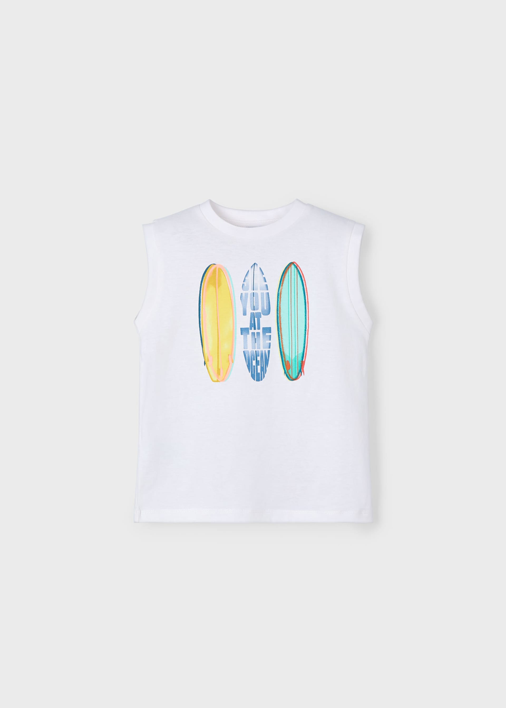 Boy Graphic Sleeveless T-Shirt