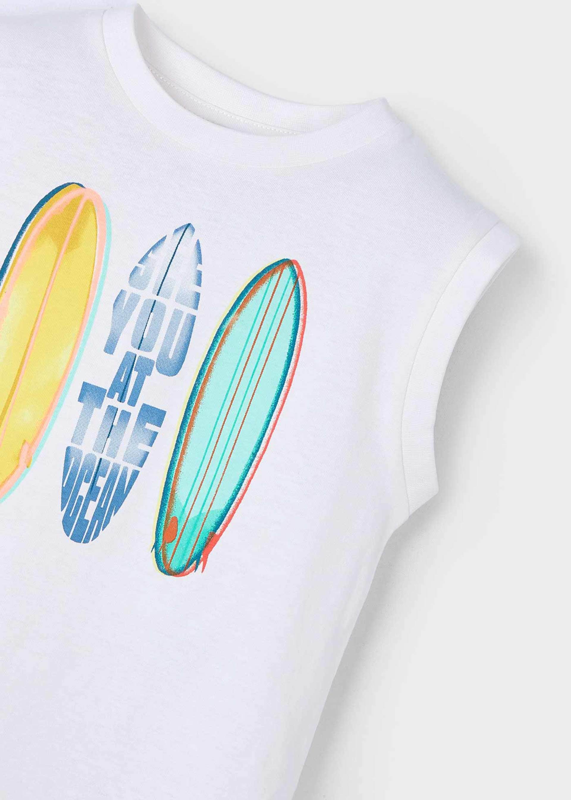 Boy Graphic Sleeveless T-Shirt