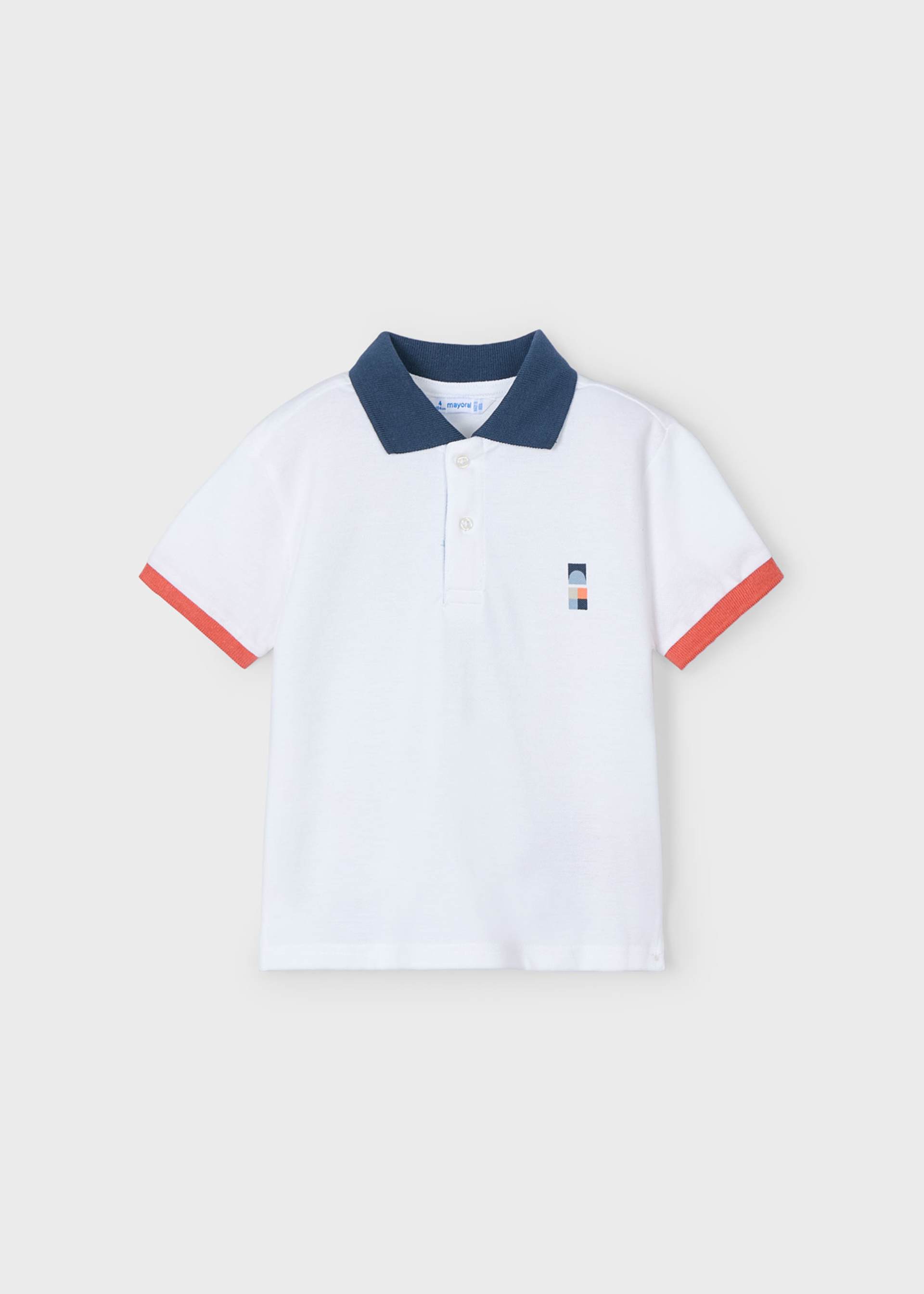 Polo motif graphique au dos garçon