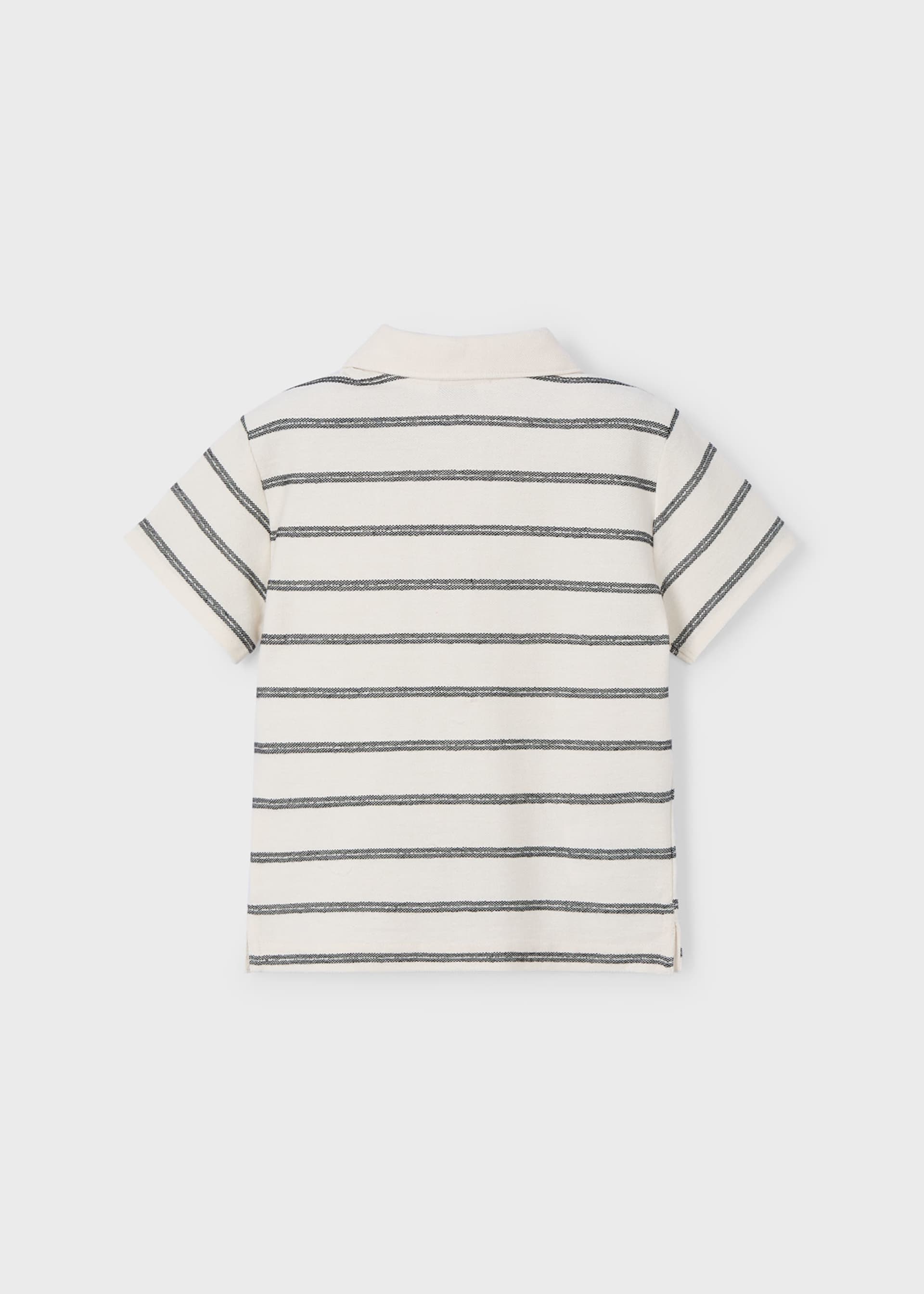 Boy Striped Polo Shirt with Pocket Boy Striped Polo Shirt with Pocket
