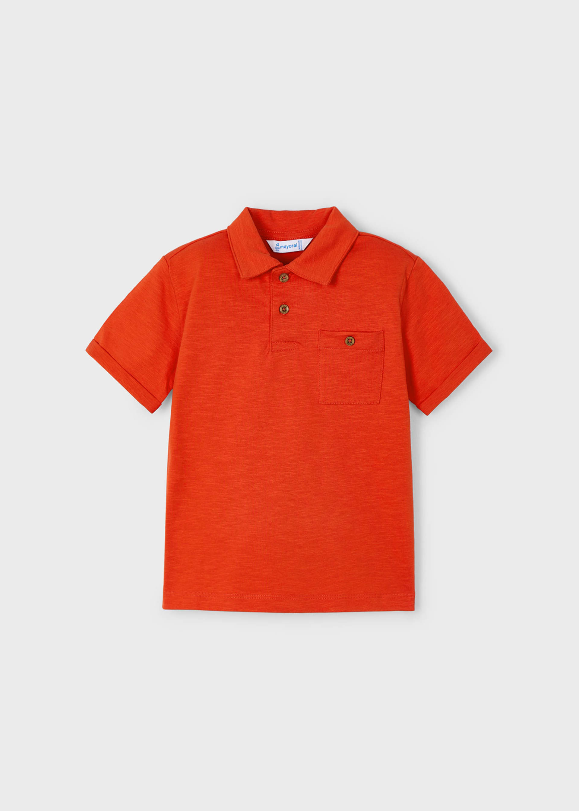 Polo en tissu léger avec poche garçon