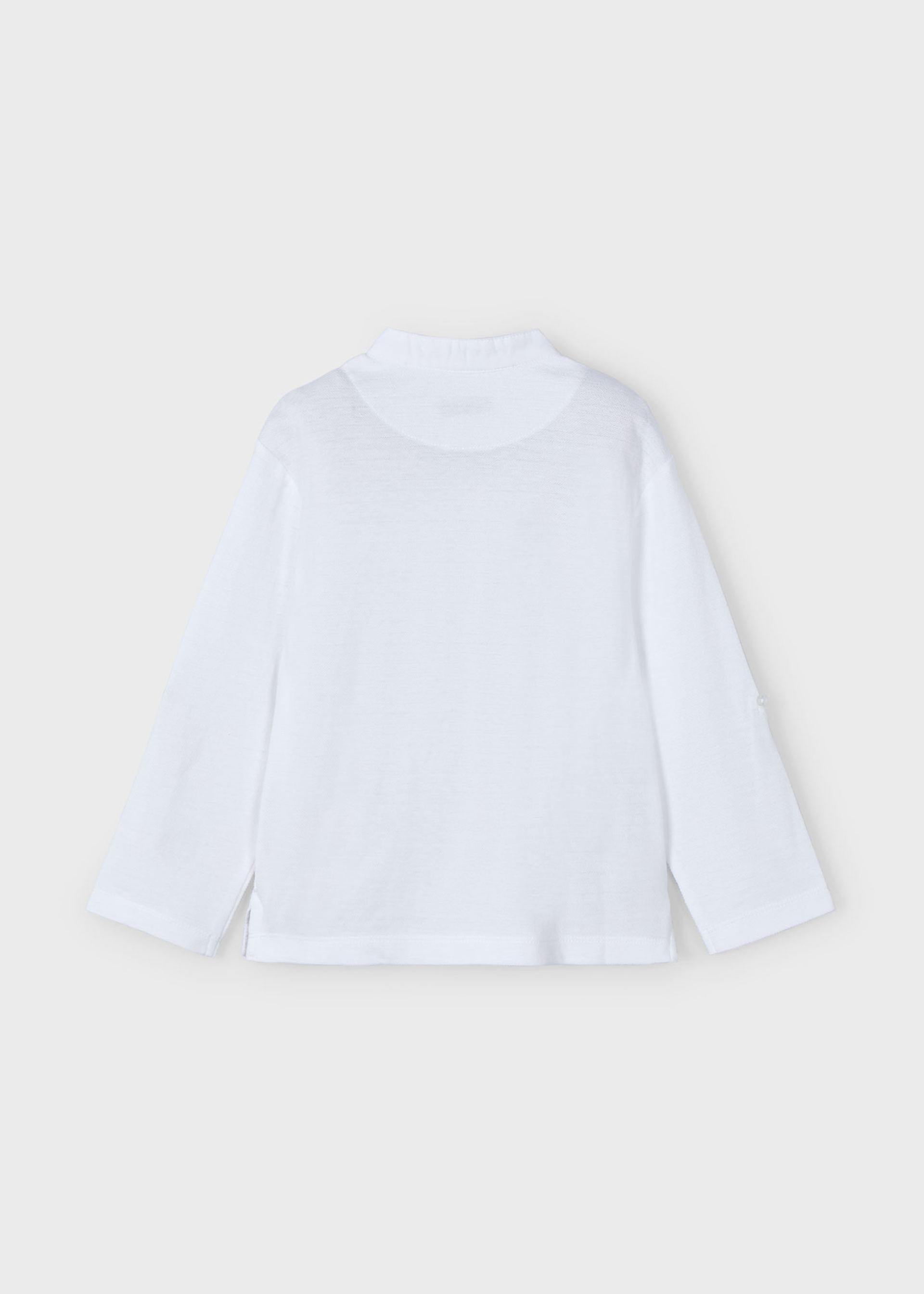 Polo manga larga cuello mao niño Polo manga larga cuello mao niño