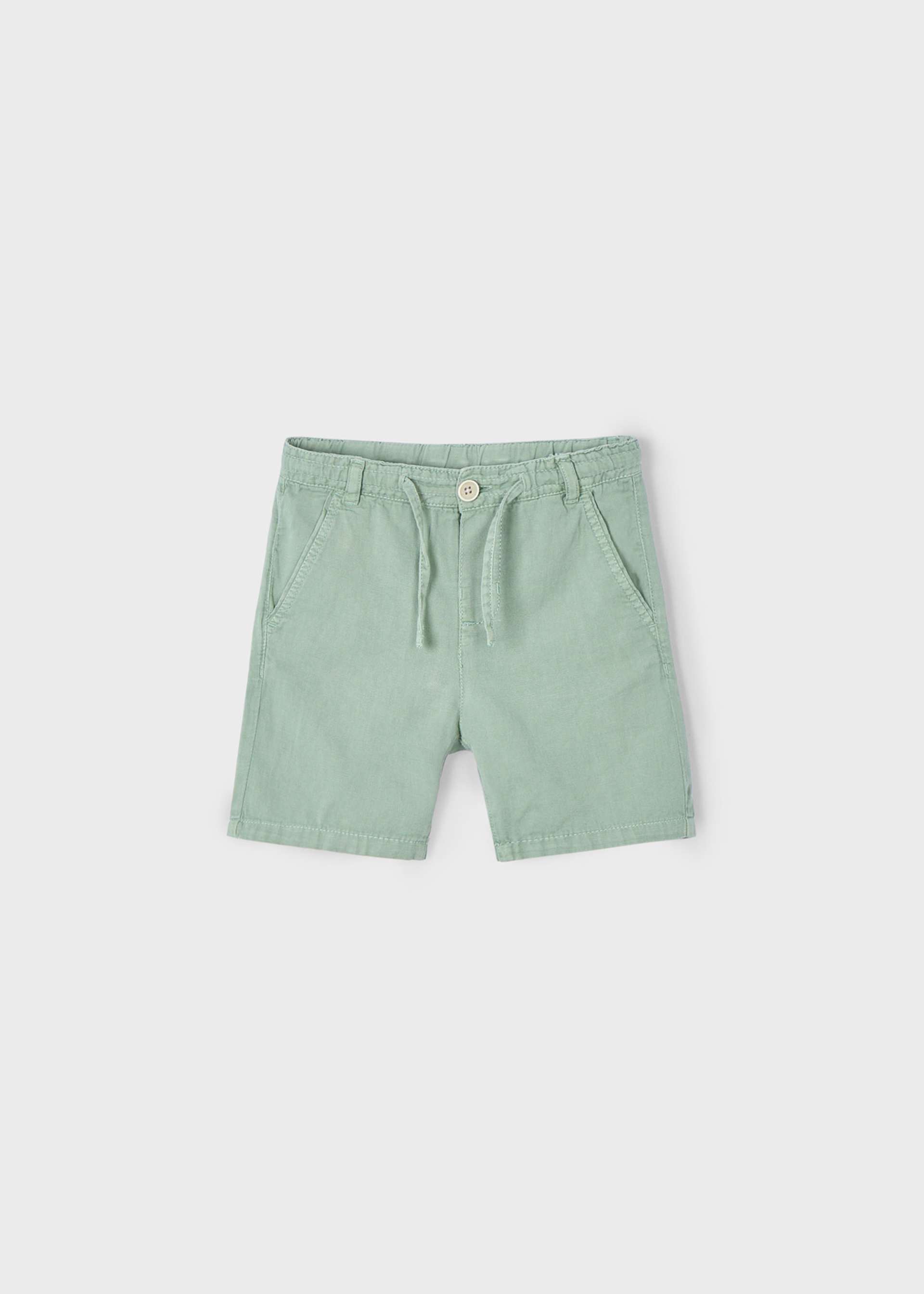 Boy linen shorts with drawstring