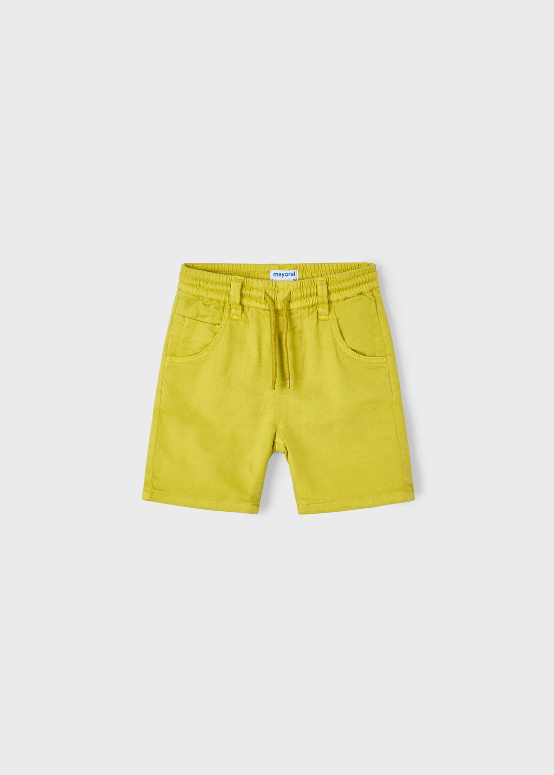 Boy twill shorts with drawstring Boy twill shorts with drawstring