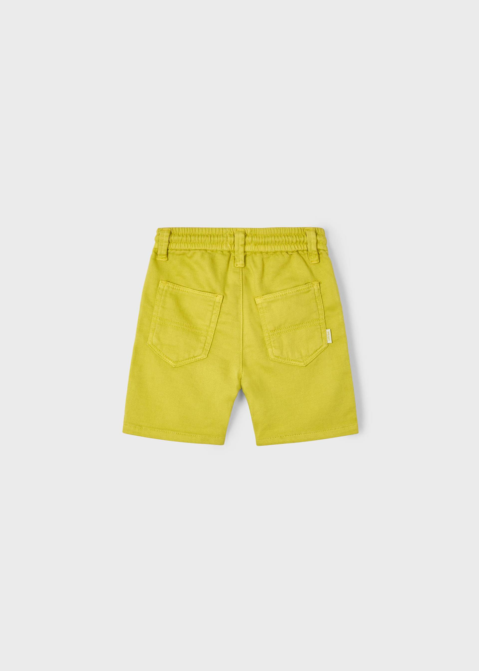 Boy twill shorts with drawstring Boy twill shorts with drawstring