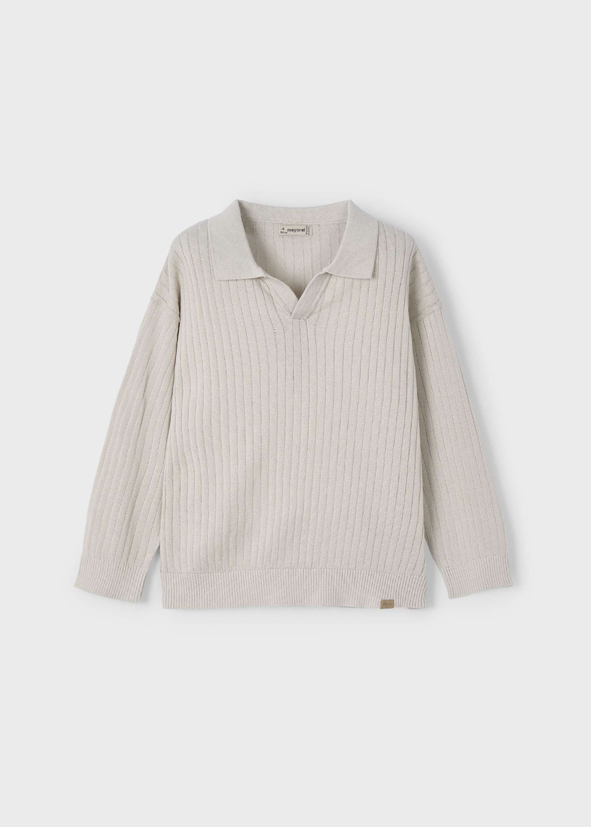 Sweter z kołnierzykiem polo dla chłopca