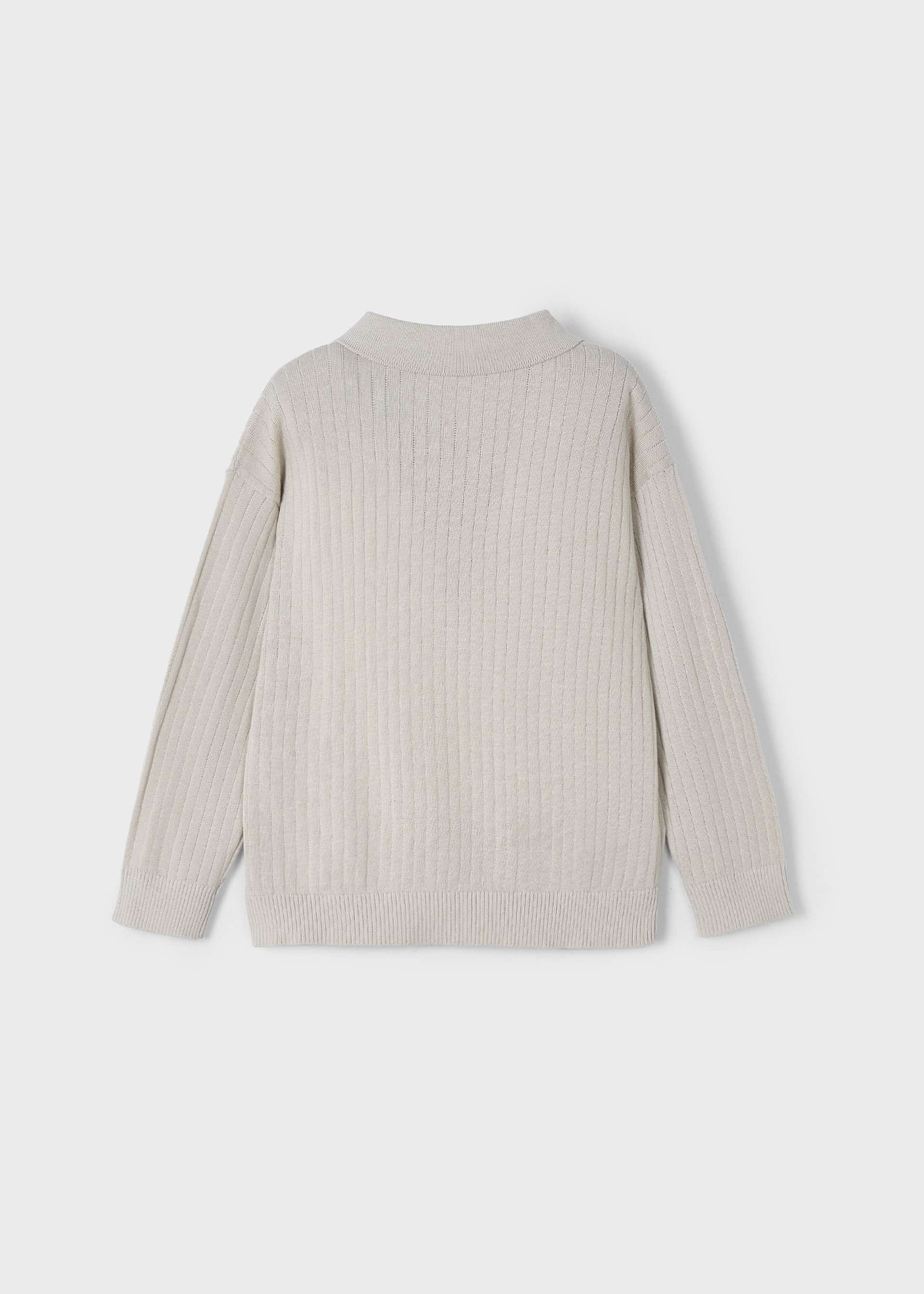 Sweter z kołnierzykiem polo dla chłopca